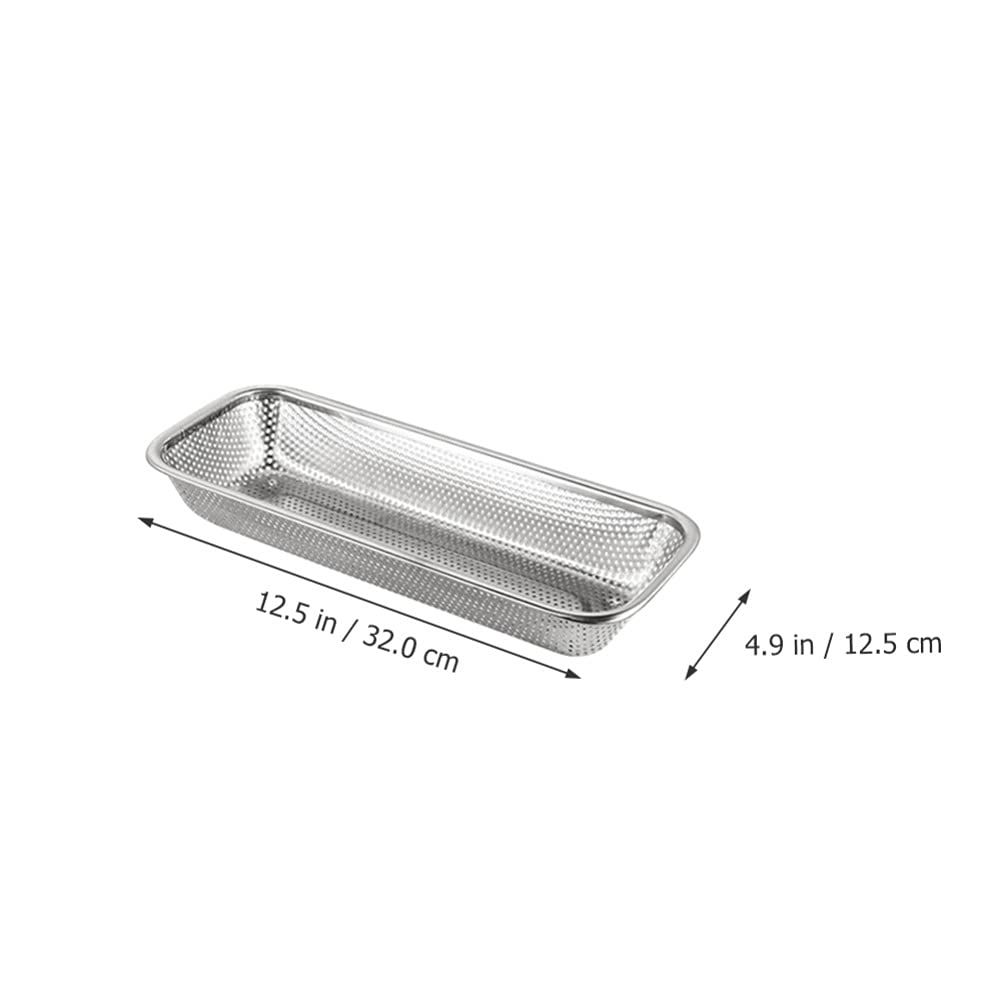 DOITOOL Mesh Silverware Tray Organizer for Kitchen Drawer - Stainless Steel Cutlery & Utensil Storage Solution - Perfect for Organizing Forks, Spoons, Knives in Home, Office or Bathroom - Space Saving Kitchen Accessory (Silver, 1-Pack) - Ideal for Meal Prep, Entertaining & Daily Use