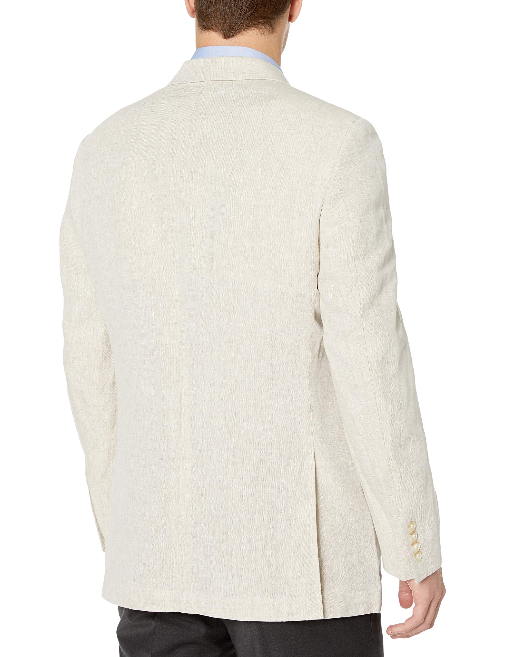 Palm Beach Men's Brock Linen Sport Coat - Lightweight Breathable Blazer for Summer Weddings, Business Casual & Outdoor Events