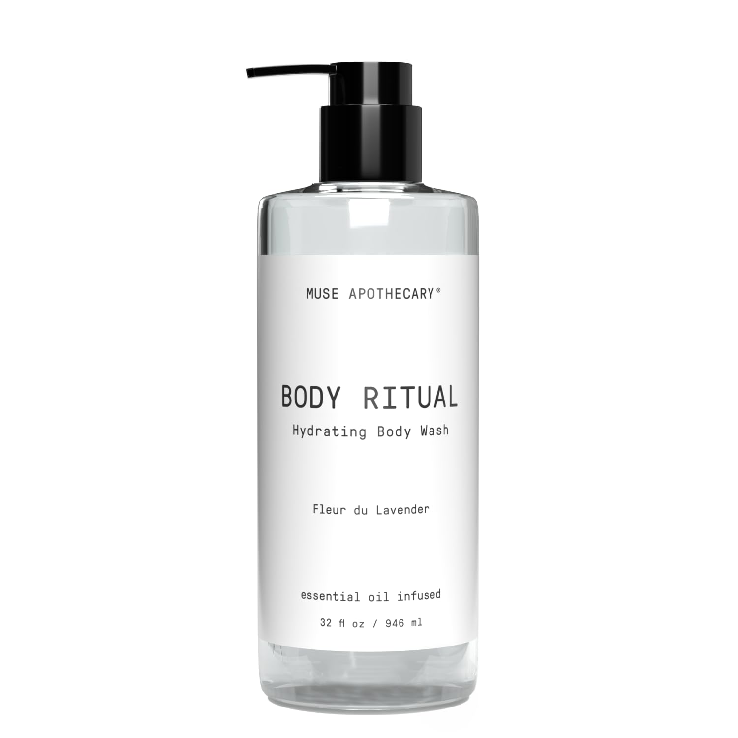 Lavender Body Wash for Women & Men - Essential Oil Infused Hydrating Shower Gel - 32oz for Relaxing Bath & Spa