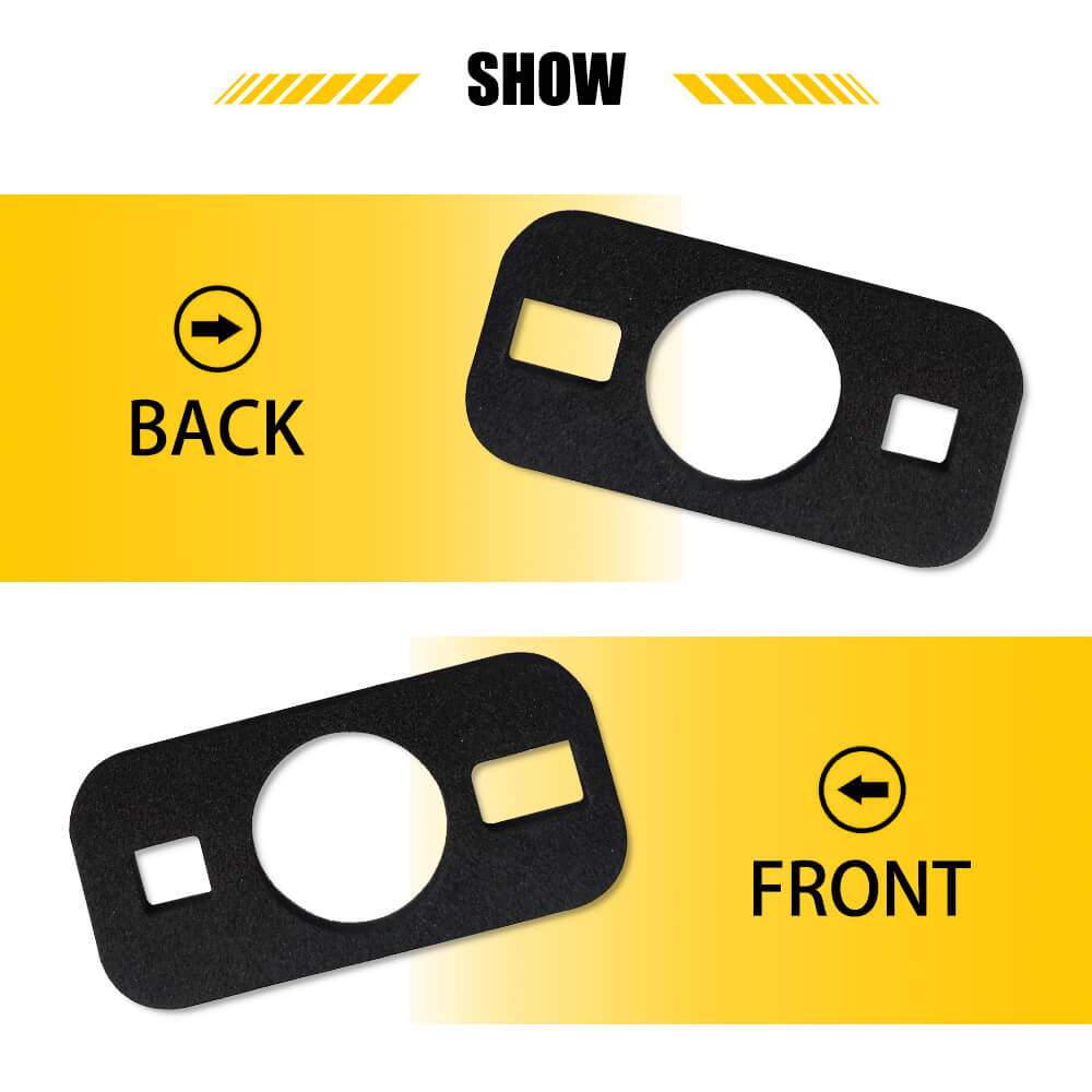 03-09 Hummer H2 & 05-09 H2 SUT Roof Light Gaskets - 10pcs Waterproof Anti-Leak Seal Kit for Off-Road Adventure & Extreme Weather Protection