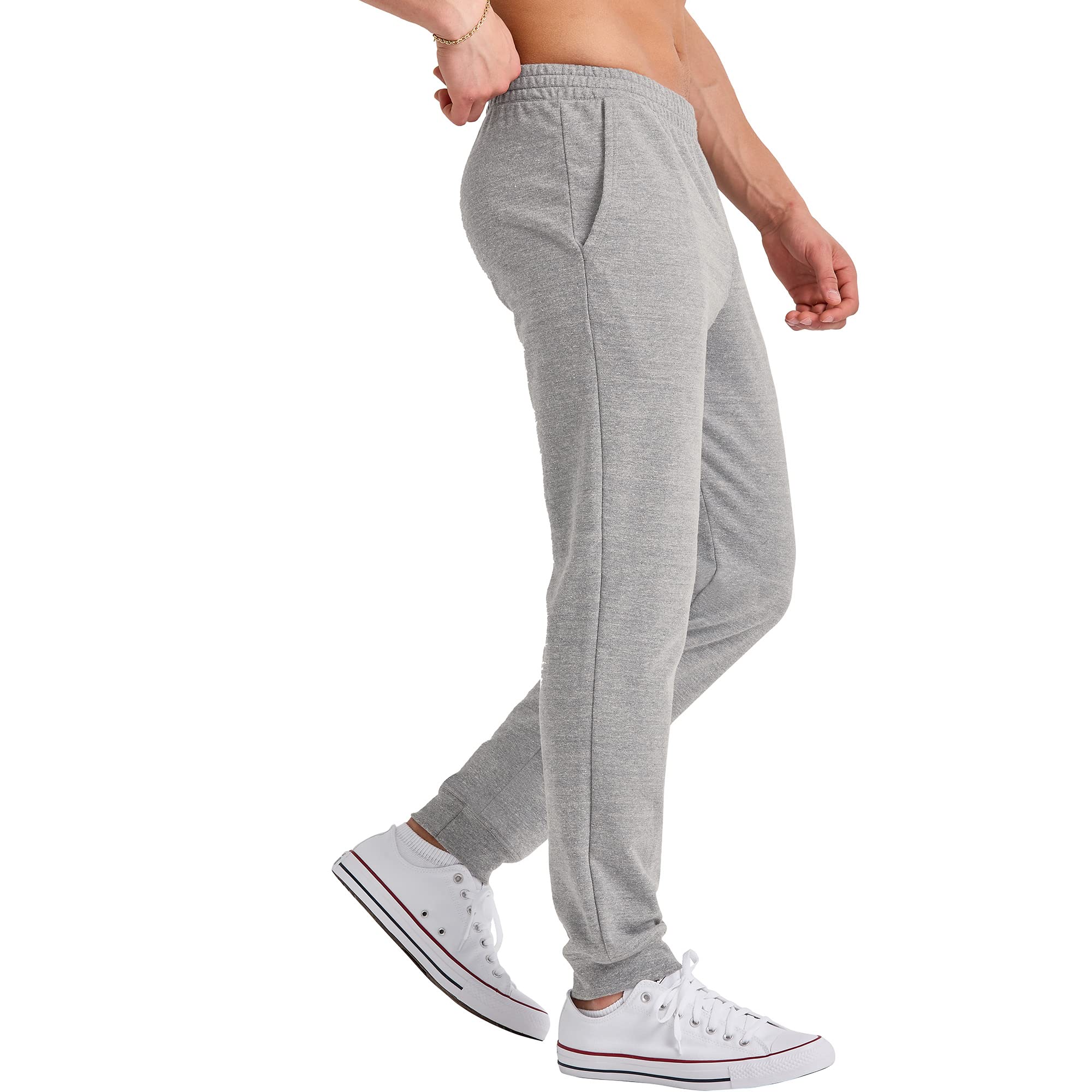 Hanes Men's French Terry Jogger Pants with Pockets - Comfortable Casual Lounge Pants for Men, Workout, Running, and Home Wear