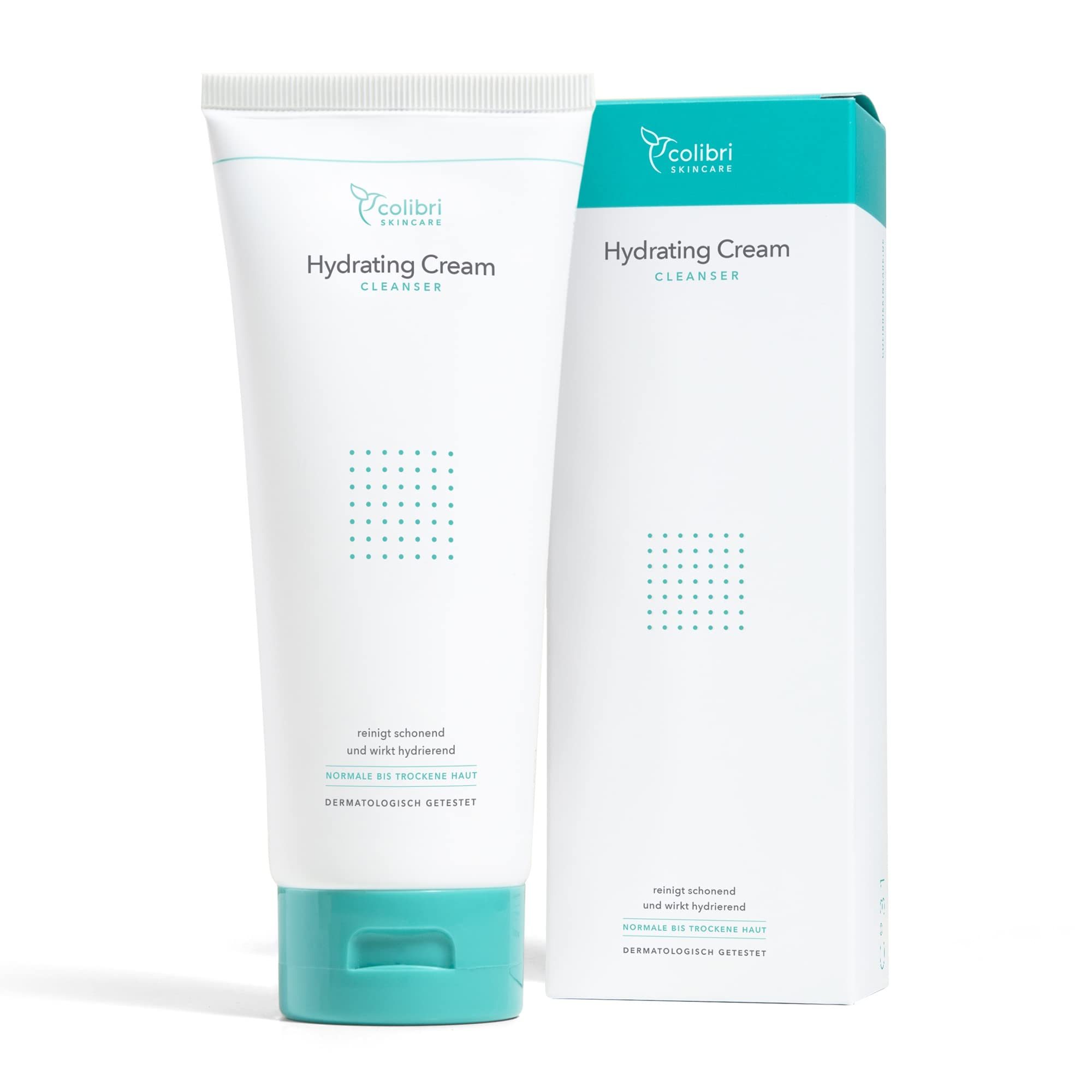 Colibri Hydrating Cream Cleanser 200ml - Gentle Moisturizing Face Wash for Women & Men - Made in Germany - Perfect for Daily Skincare Routine & Sensitive Skin Care