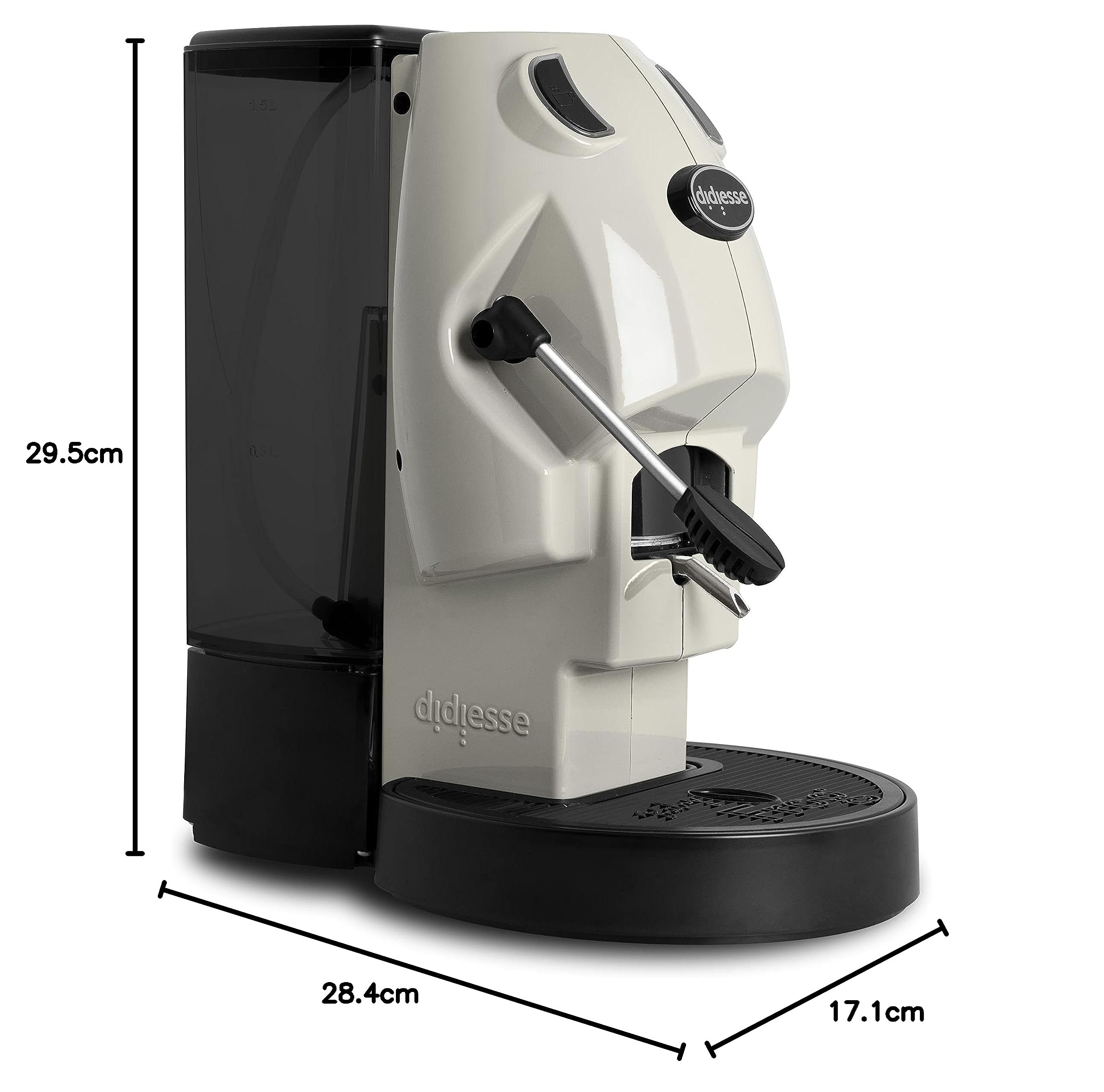 Didieese Baby Frog Compact Coffee Pod Machine - 450W with Standby Function & 1.5L Water Tank (Ivory) - Perfect for Home, Office, or Small Spaces
