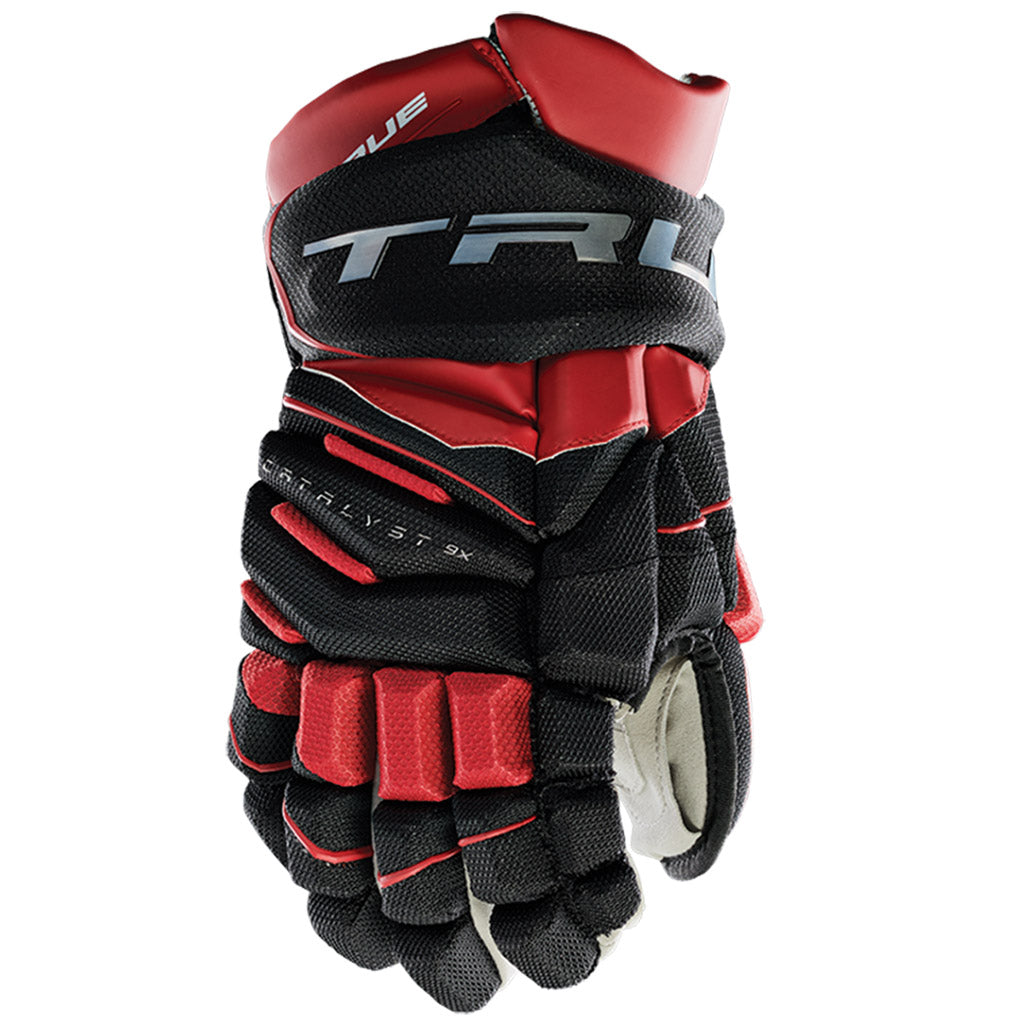TRUE Catalyst 9X Junior Ice Hockey Gloves - Youth Hockey Gloves for Boys & Girls - Protective Gear for Ice Skating, Stick Handling & Game Play