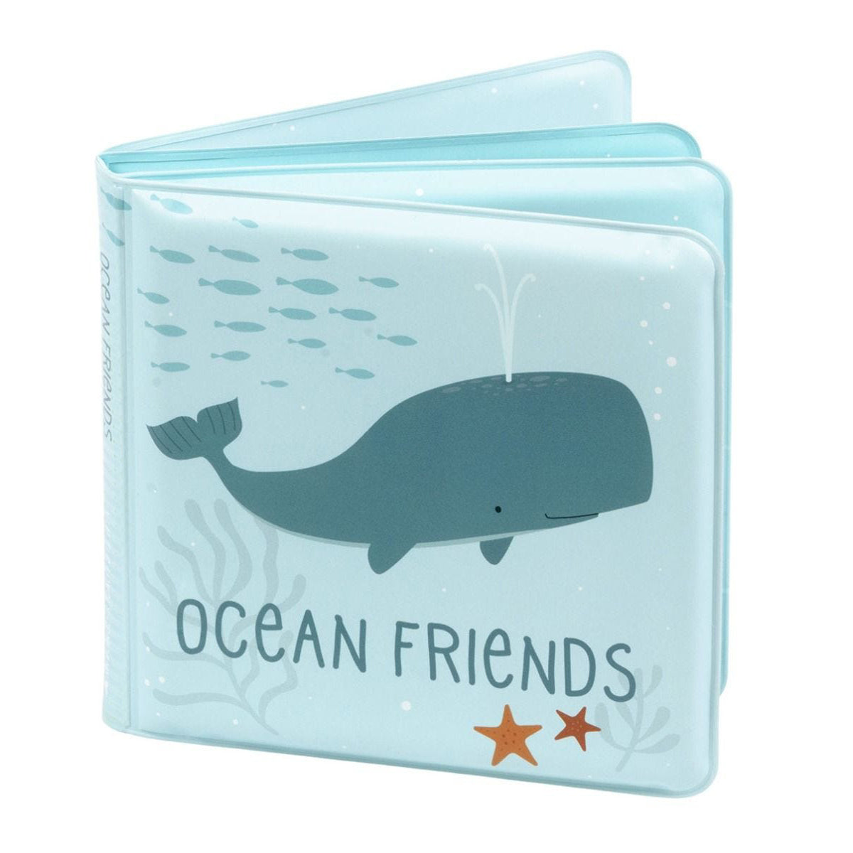 A Little Lovely Company Waterproof Bath Book: Ocean Friends - Fun Educational Baby Book for Bathtime Play & Early Learning