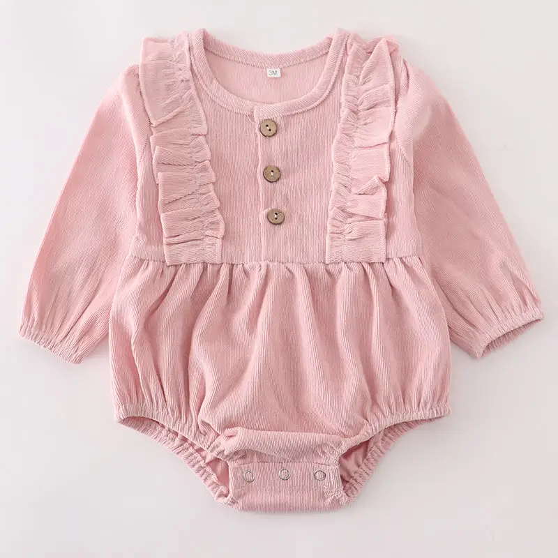 Honeydew Corduroy Baby Bubble Onesie - Soft & Cozy Infant Romper for Boys & Girls - Perfect for Playdates, Photo Shoots & Everyday Comfort