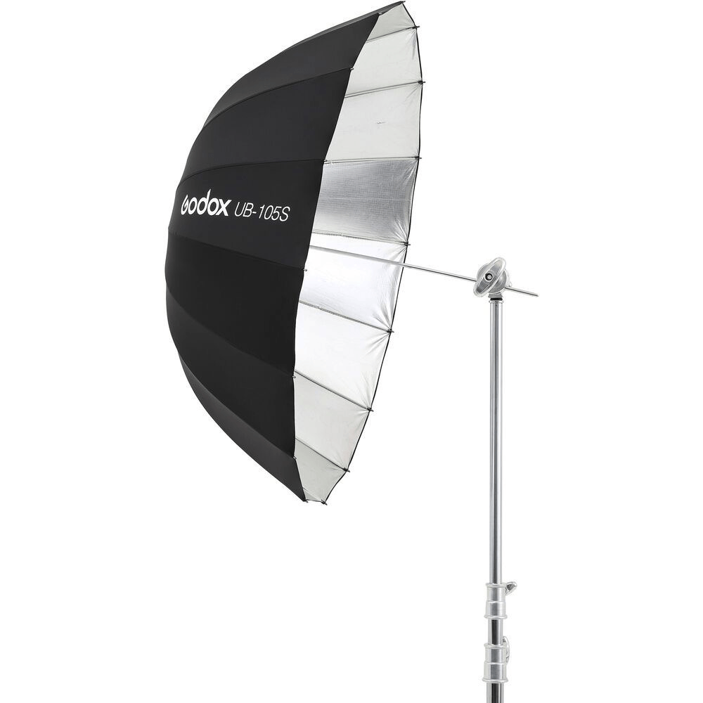GODOX 41-inch (105CM) Silver Parabolic Umbrella Softbox - Professional Photography Lighting Reflector for Studio, Portrait & Product Shots