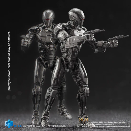 1/18 Scale HIYA 4-Inch RoboCop 2014 Action Figure - Exquisite Mini Series EM208 Two Pack Set for Collectors & Movie Fans | Perfect for Display, Gifts & Diorama Scenes