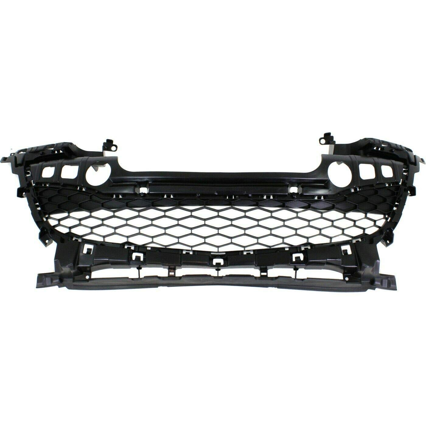 SUNAROUD Bumper Grille Center - Textured Gray Plastic Replacement Part MA1036116C, 13441264, BGV4501T1B for Car Repair & Customization | Perfect for Jeep, Truck & SUV Upgrades