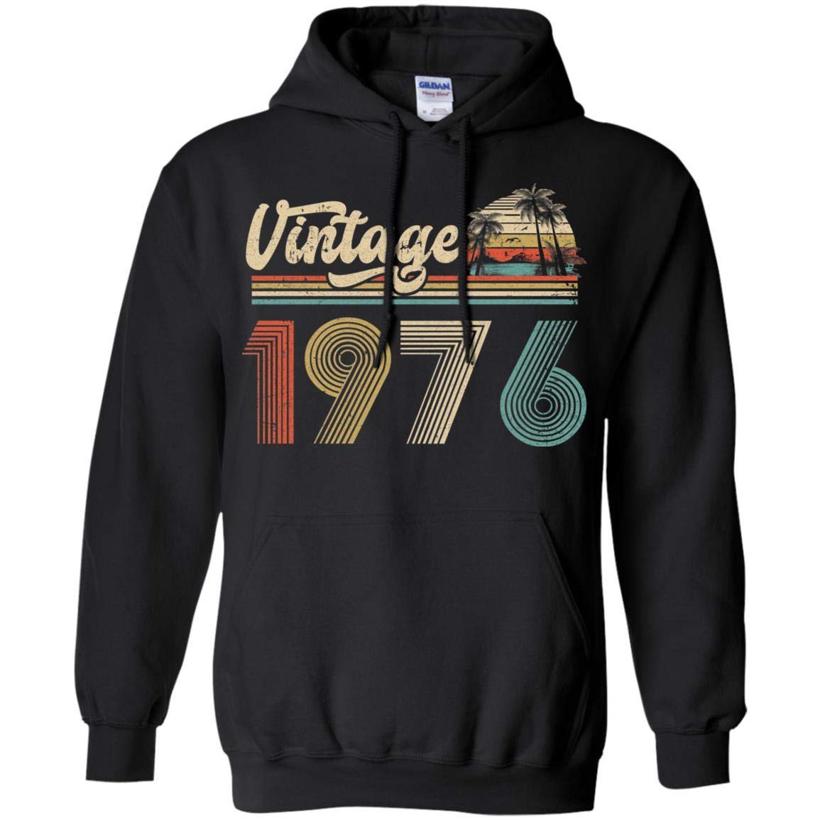 Vintage 1976 Classic 49th Birthday Shirt Hoodie - Retro 70s Style Unisex Pullover for Men & Women - Perfect for Birthday Parties, Themed Events & Nostalgic Gifts