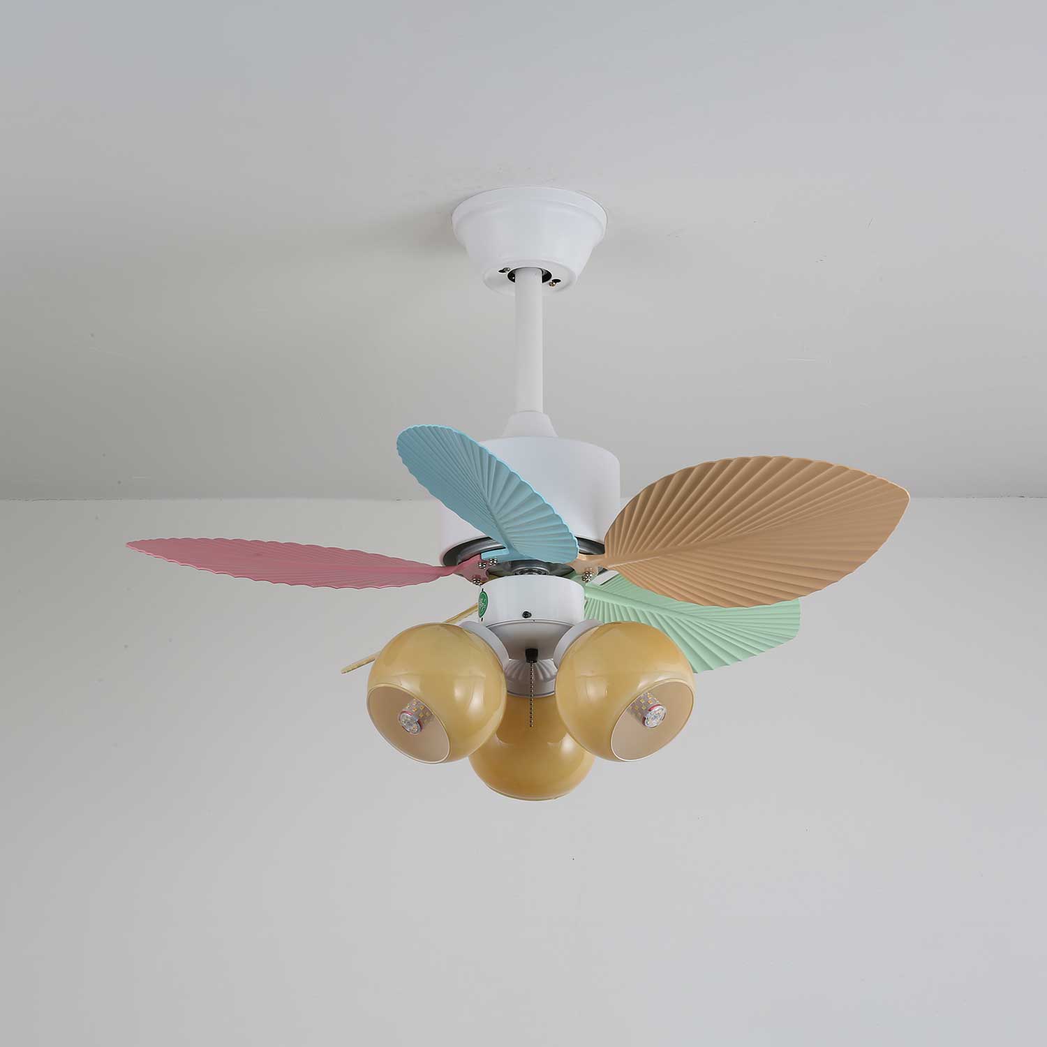 Candy Breeze Ceiling Fan with Light Kit - 52 Inch Modern Flush Mount Fan for Bedroom, Living Room & Kitchen - Energy Efficient Quiet DC Motor - Perfect for Home Cooling and Air Circulation
