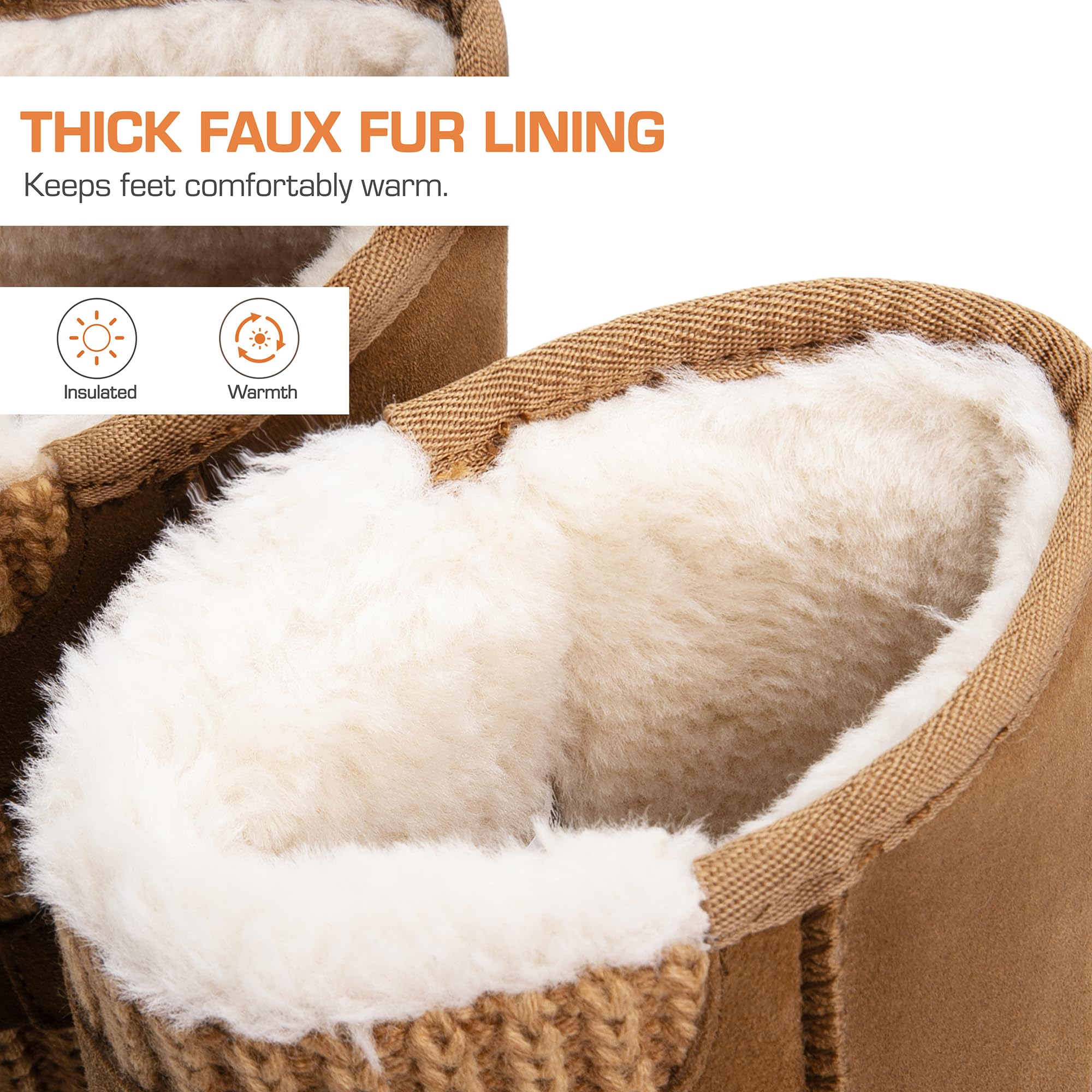 Dream Pairs Women's Mid Calf Winter Snow Boots - Waterproof Fuzzy Lined Buckle Booties for Cold Weather | Warm & Stylish Snow Boots for Women | Perfect for Snowy Days, Winter Hiking & Casual Outfits