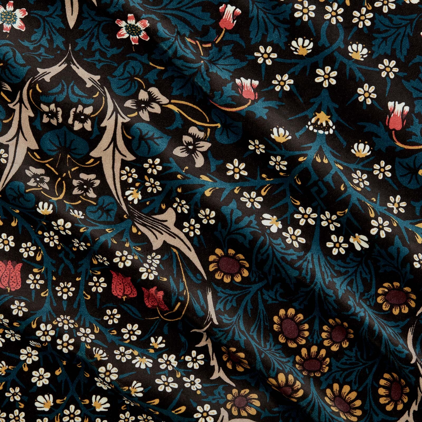 BLACKTHORN Velvet Teal - Premium Velvet Fabric for Upholstery, Drapes & Home Decor | Perfect for Sofas, Curtains & DIY Projects