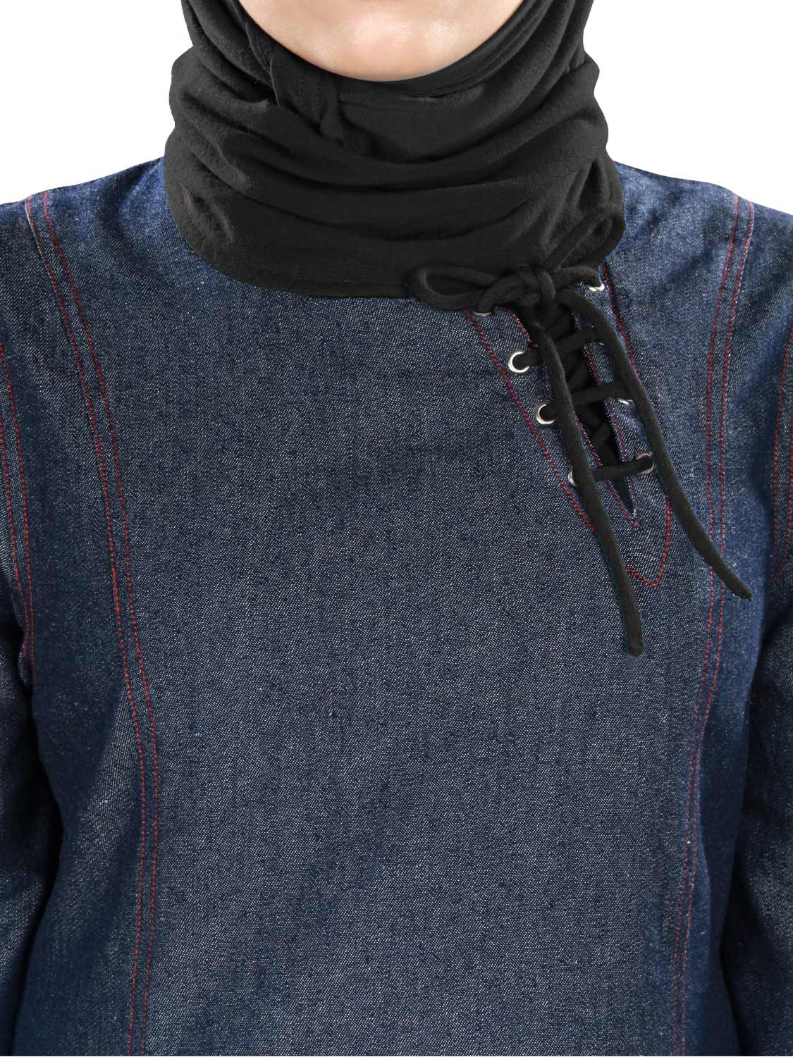 Maira Denim Abaya - Stylish Islamic Modest Dress for Women | Perfect for Prayer, Eid, and Everyday Wear