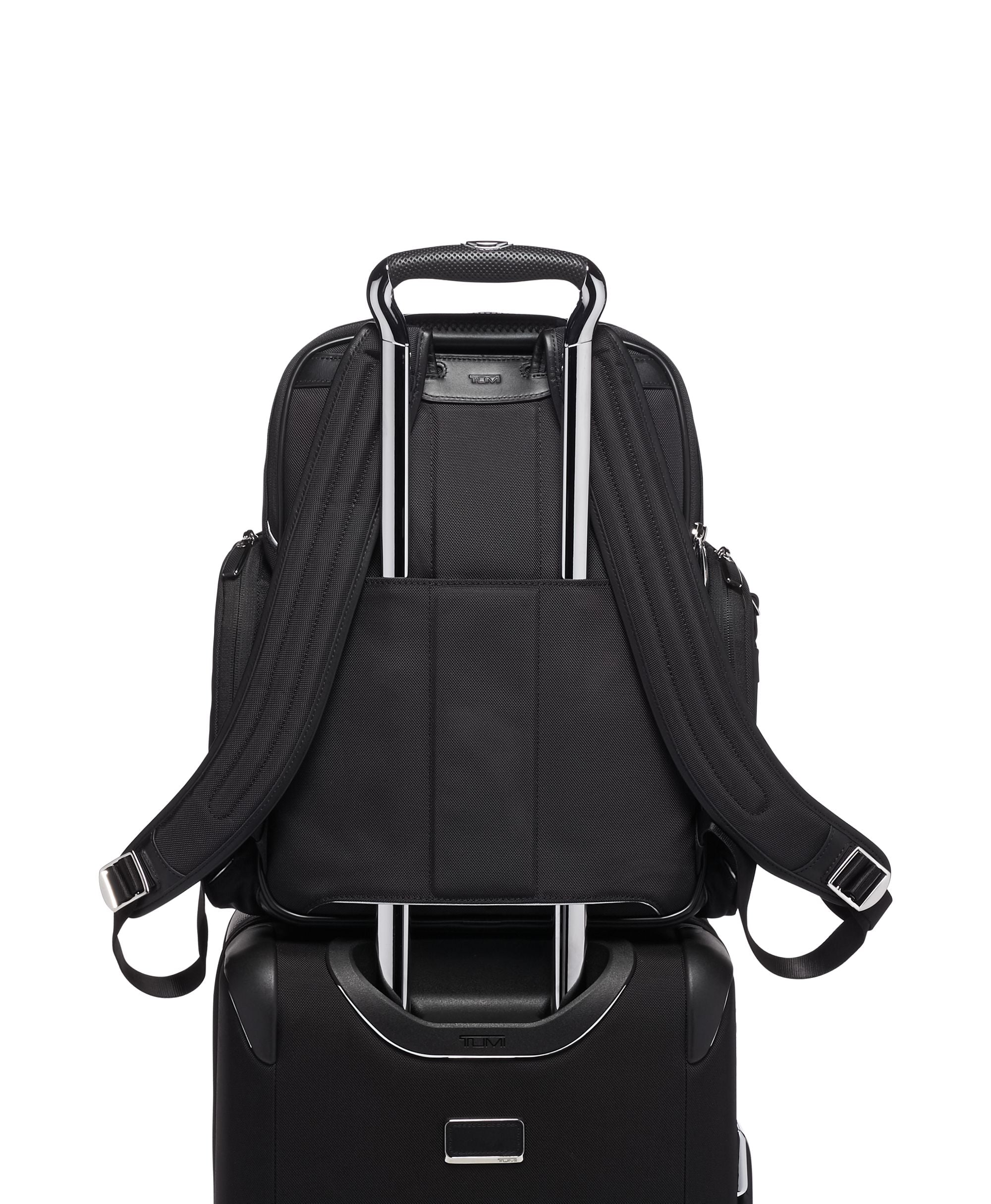 TUMI Arrivé Larson Backpack for Men & Women - Water-Resistant Laptop Backpack with USB Charging Port - Perfect for Travel, Work & College (Black)