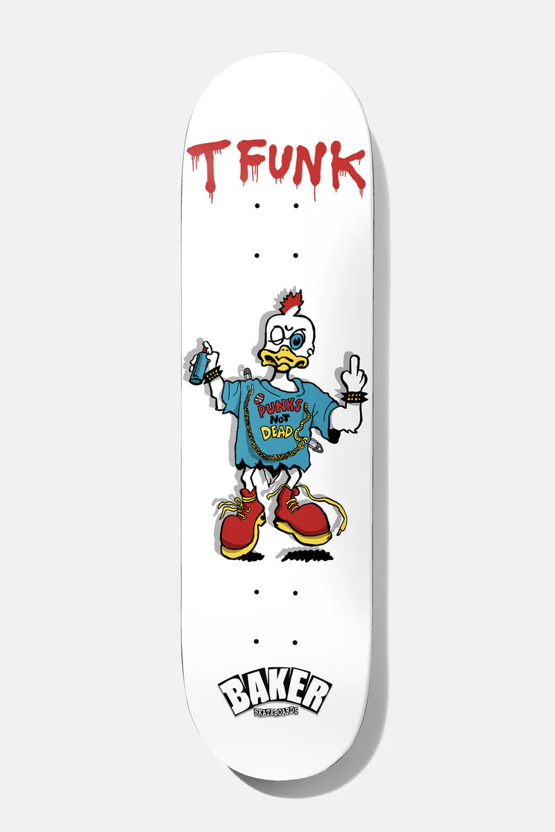 Baker T Funt Funks Not Dead Skateboard Deck (9.0) - Perfect for Street Skating & Skate Park Tricks
