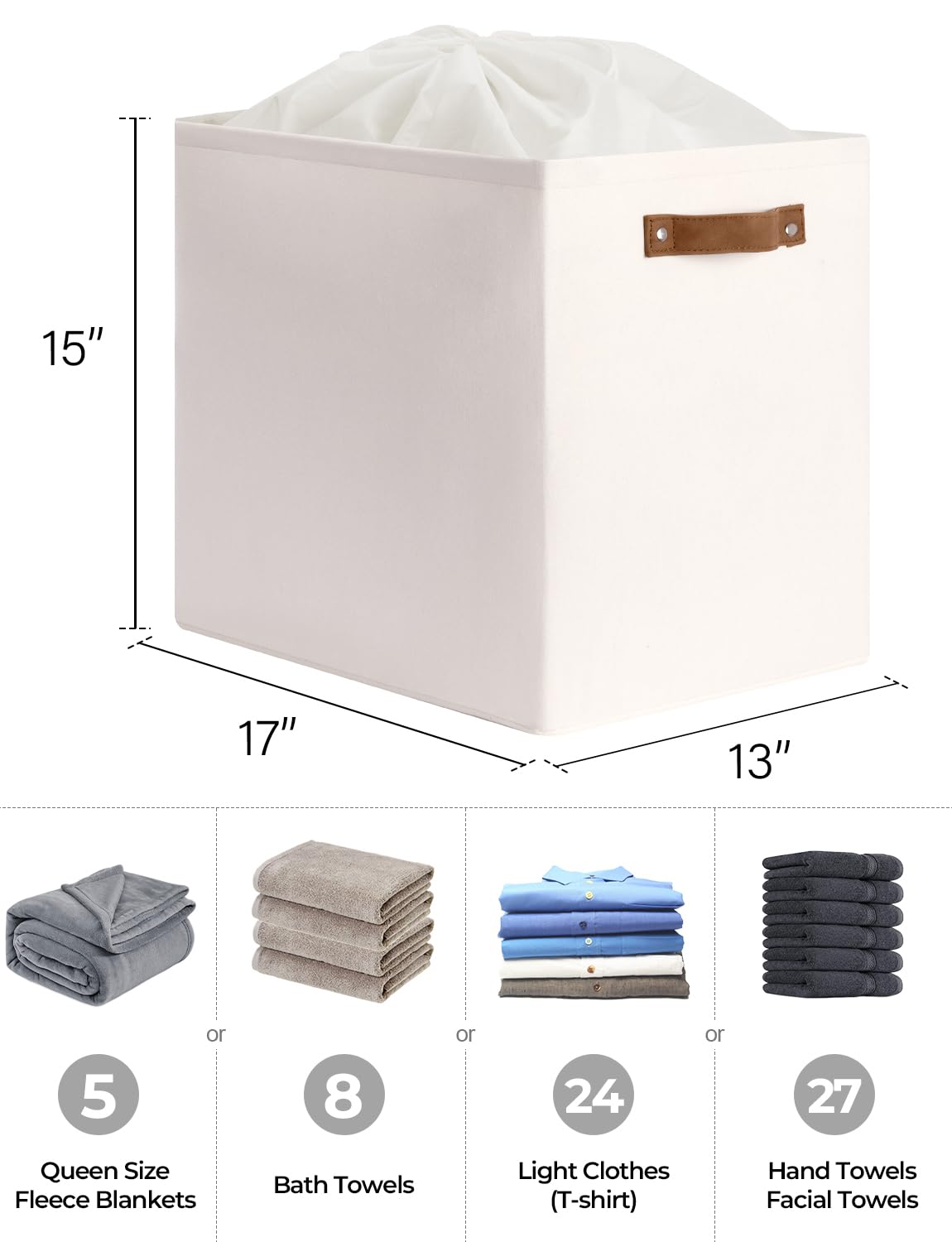Foldable Fabric Storage Bin with Clear Window & Lid - Closet Organizer for Clothes, Toys, and Home Organization | Perfect for Bedroom, Nursery, and Office Storage
