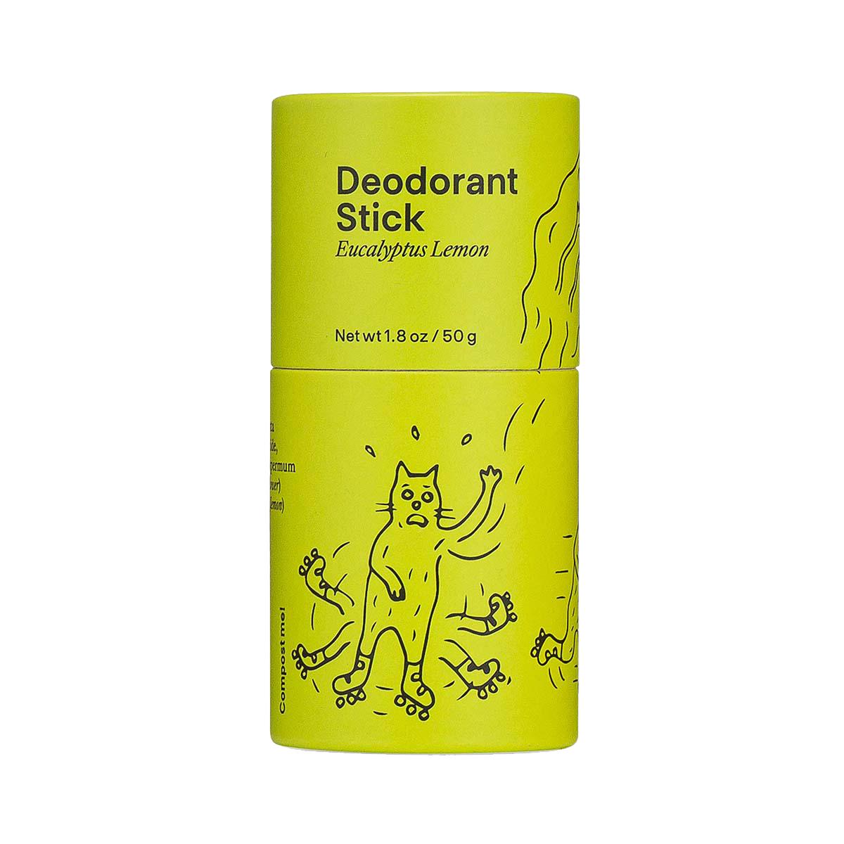 Natural Eucalyptus Lemon Deodorant Stick for Women & Men - Long Lasting Freshness - Aluminum Free & Vegan - Perfect for Gym, Work & Daily Use