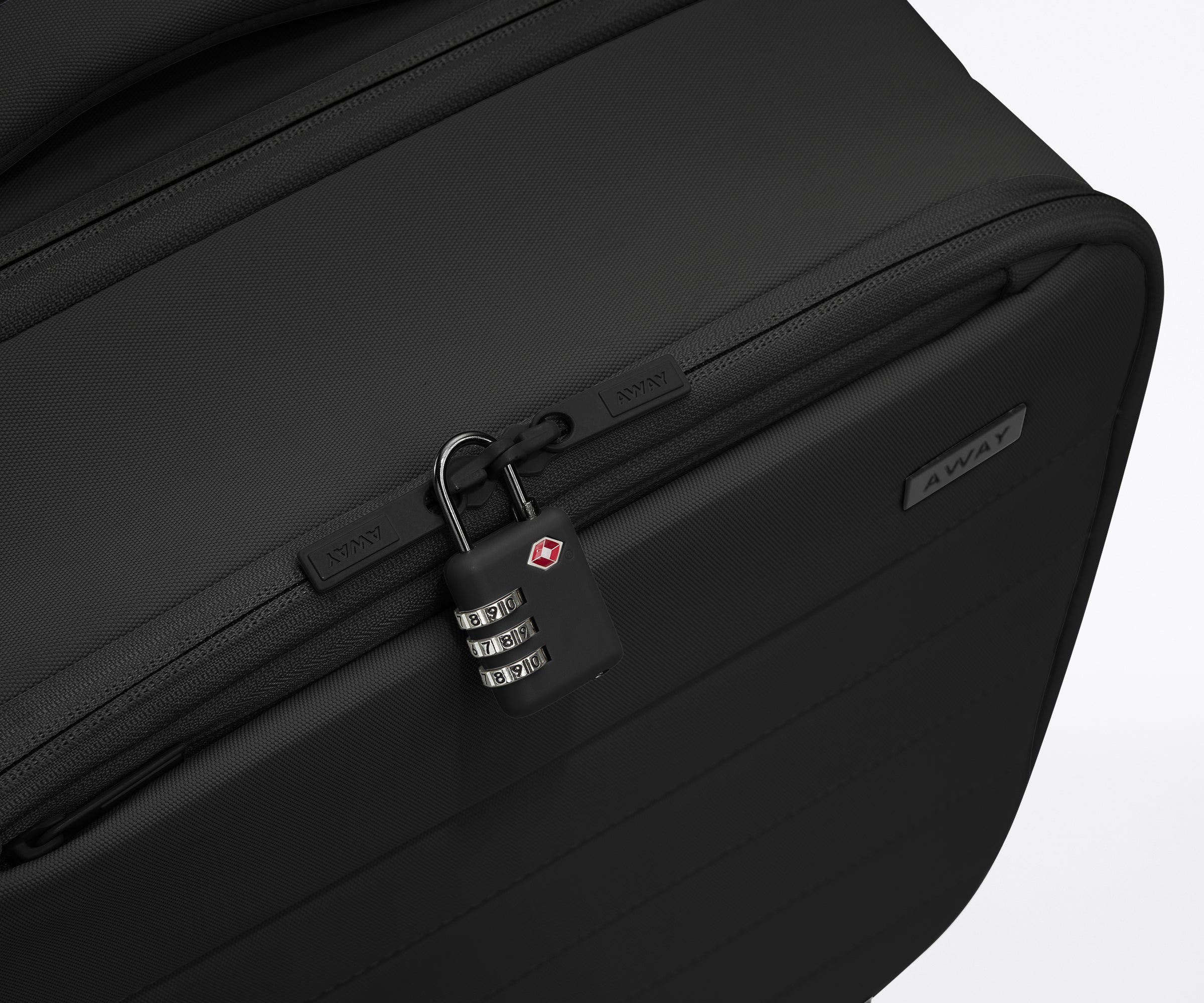 Jet Black Softside Compact Carry On Luggage - Lightweight & Durable for Air Travel, Business Trips & Weekend Getaways