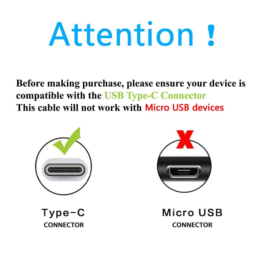 5ft USB C Charging Cable for Lume Cube Panel Mini, GO, 2.0 & Pro LED Lights - Fast Charging, Durable & Waterproof - Perfect for Photography, Videography & Outdoor Lighting