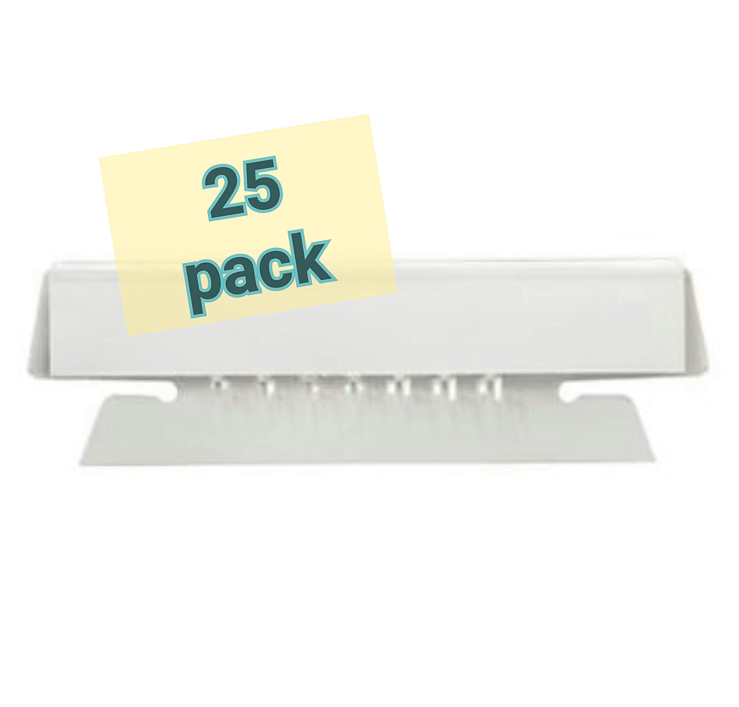 Office Depot Hanging Folder Tabs - 1/5 Cut, 2in Clear (25-Pack) for File Organization