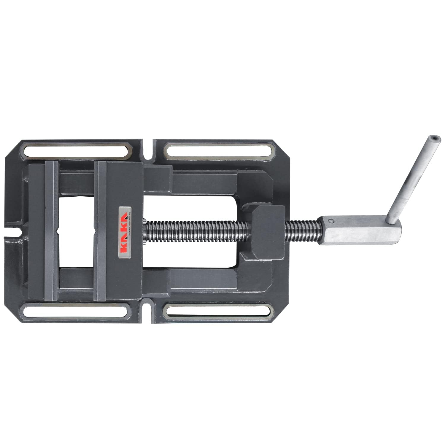 KAKA INDUSTRIAL TSL-200 8-Inch Low-Profile Drill Press Vise - Heavy Duty Metal Milling Vice for Precision Drilling & Woodworking - Perfect for Workshop, DIY Projects & Metal Fabrication