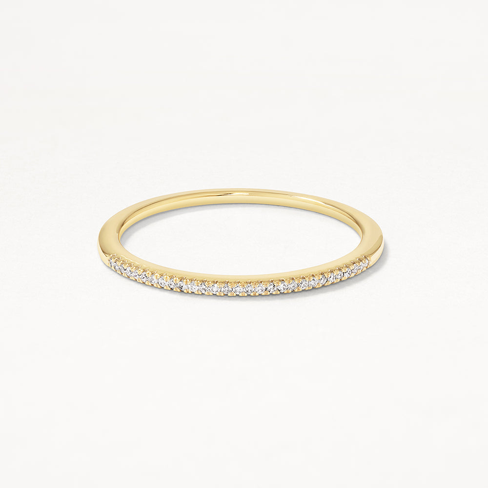 10k Gold Half Eternity Diamond Ring for Women - Elegant Wedding Band, Anniversary Gift, or Everyday Jewelry - Perfect for Proposals, Engagements, and Special Occasions