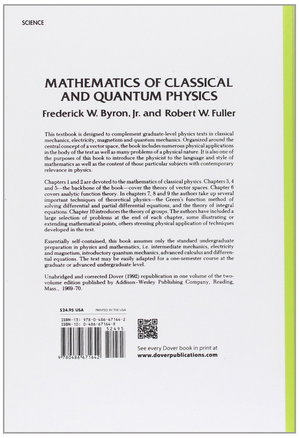 Mathematics of Classical and Quantum Physics - Dover Books on Physics | Essential Textbook for Physics Students & Researchers | Study Quantum Mechanics & Classical Physics Theories