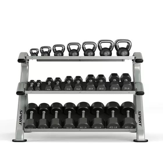 ST800DR3 Adjustable Dumbbell Rack - Heavy Duty Home Gym Equipment for Weight Training & Strength Workouts - Perfect for Garage, Basement, or Home Fitness Studio