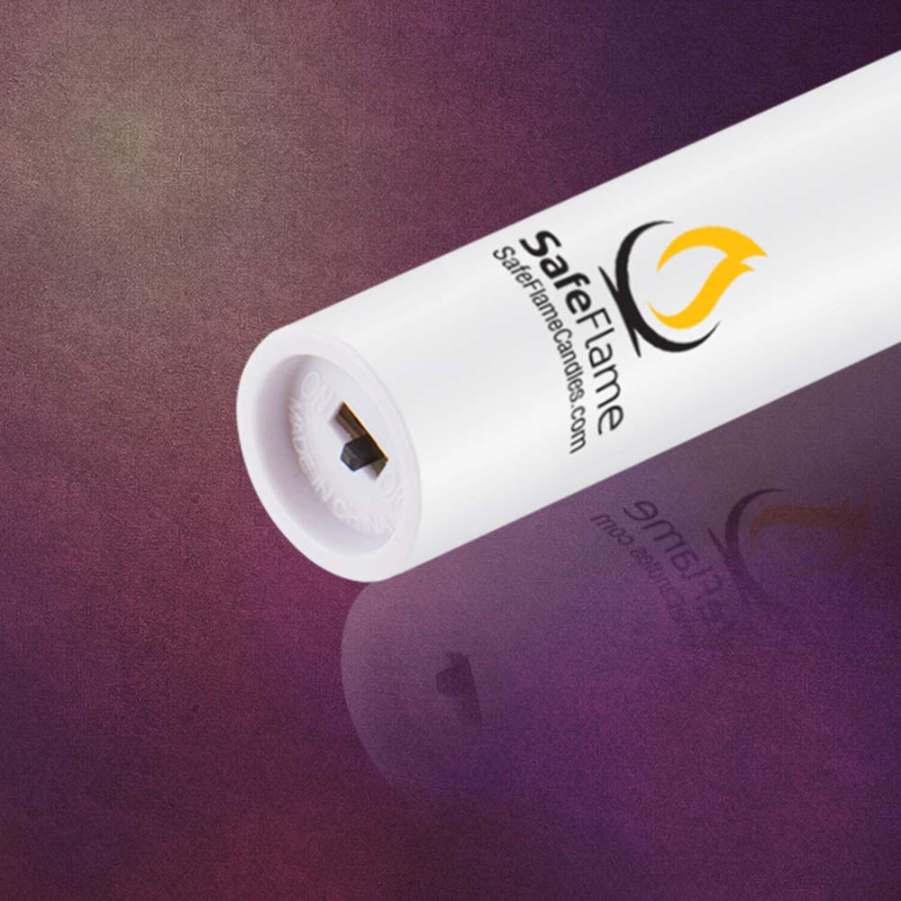 SafeFlame Hand Held LED Candles - 25 Pack Warm White Flameless Candles with Batteries Included - Easy On/Off Switch for Safe Candlelight Service - Perfect for Weddings, Church Events, Memorials & Home Decor - Ideal for Romantic Dinners, Holiday Decorations and Special Occasions