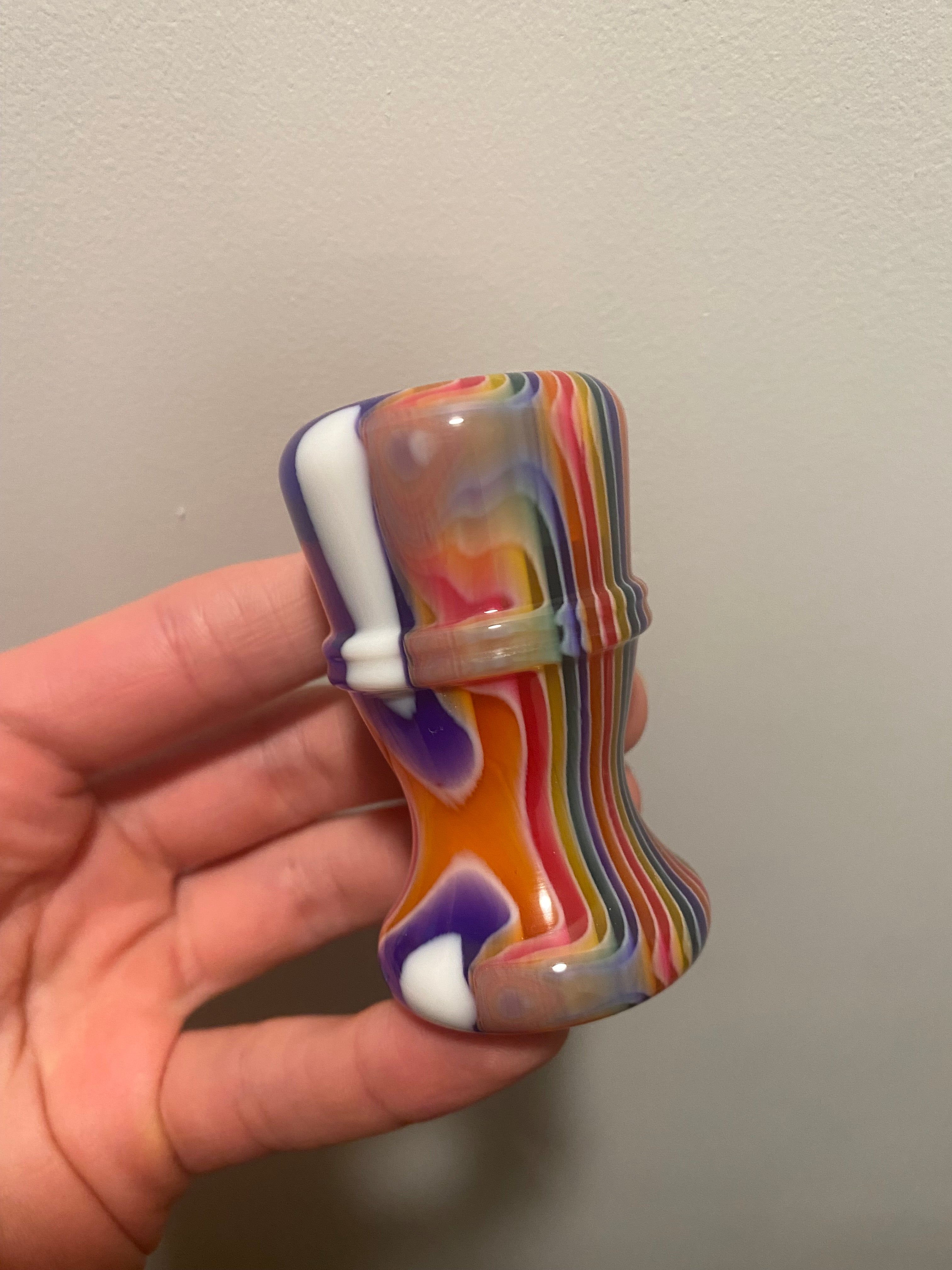 Handcrafted Candy Stripe Shaving Brush Handle - Fits 24mm & 26mm Knots | Premium Factory Second | Perfect for Wet Shaving & Grooming Gifts