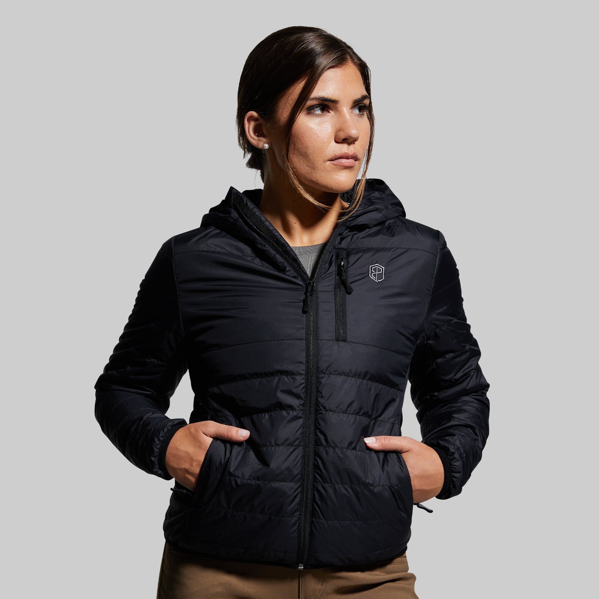 Women's Lightweight Tundra Jacket - Waterproof Winter Coat for Hiking & Outdoor Activities (Black)