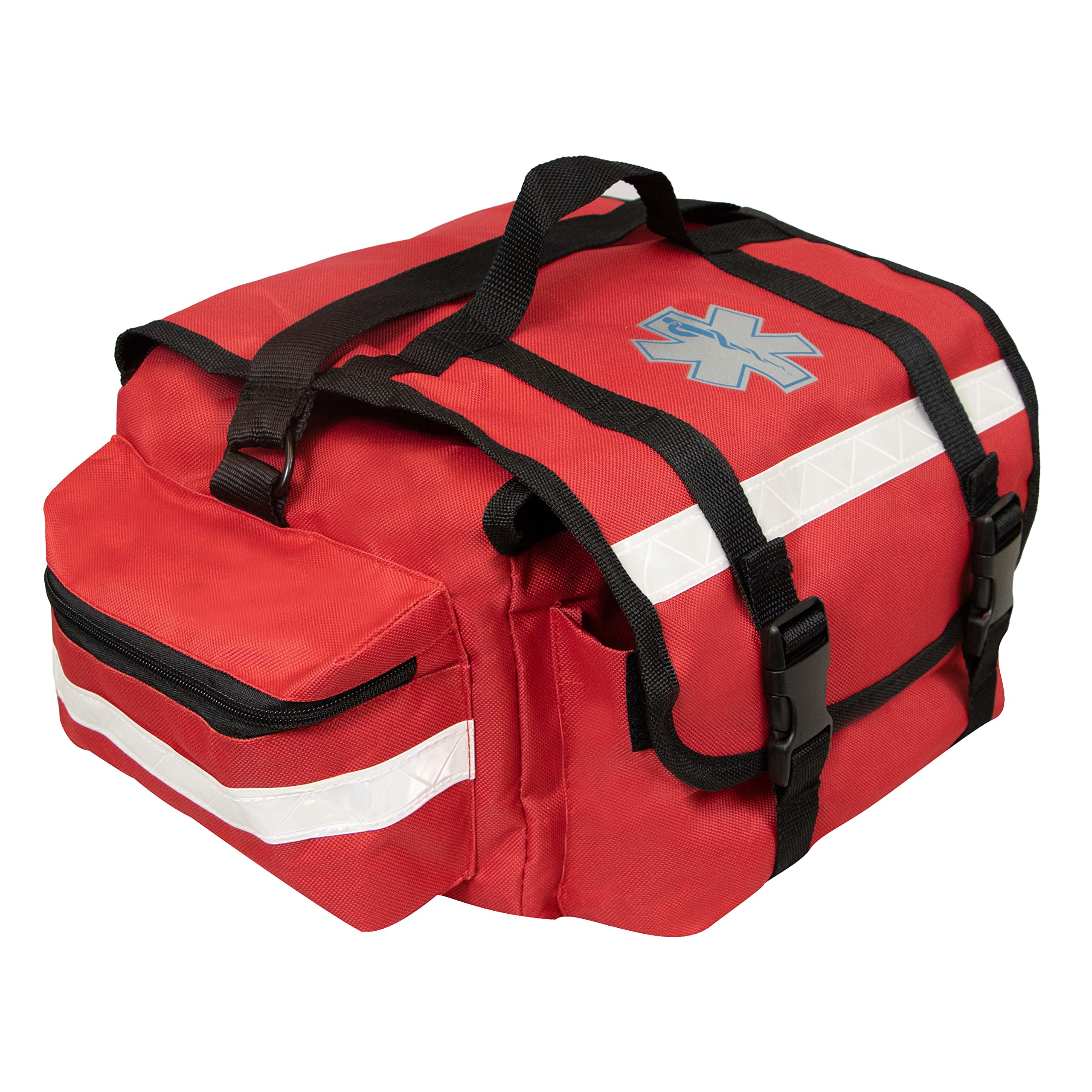 Primacare CSKB-RO74-R Case of 12 First Responder Trauma Bags, 17x9x7 Inch Emergency Medical Kit with Multiple Compartments - Ideal for EMTs, Paramedics & First Aid Responders in Hospitals, Ambulances & Disaster Relief Scenarios