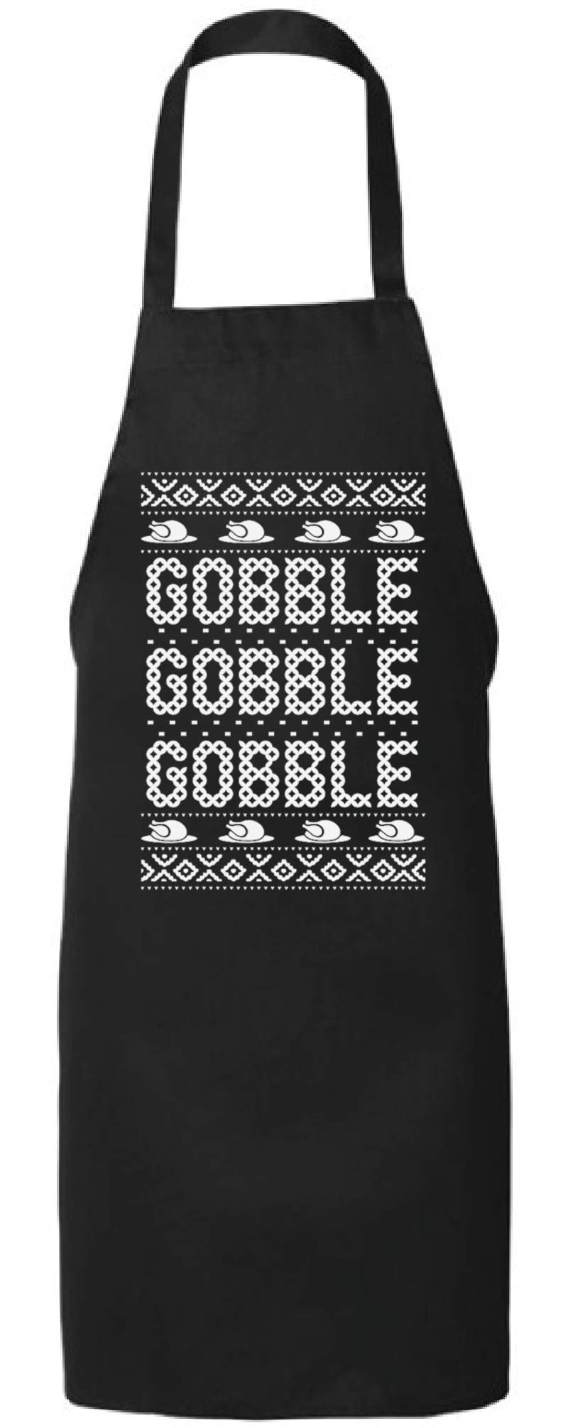 Funny Thanksgiving Apron for Women & Men - Gobble Gobble Turkey Design Kitchen Cooking Apron - Perfect for Holiday Cooking, Baking, and Hosting Parties