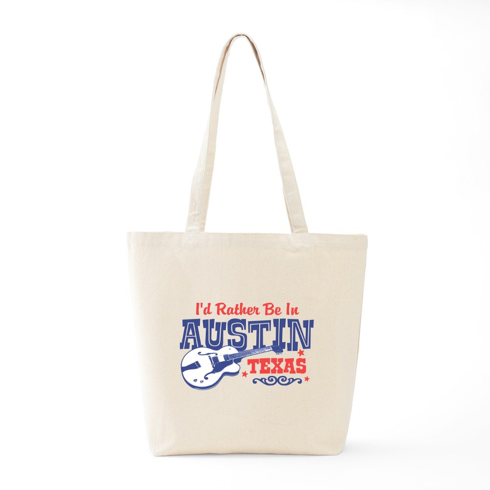 **Austin Texas Tote Bag - Natural Canvas Reusable Shopping Bag for Groceries, Beach & Travel**