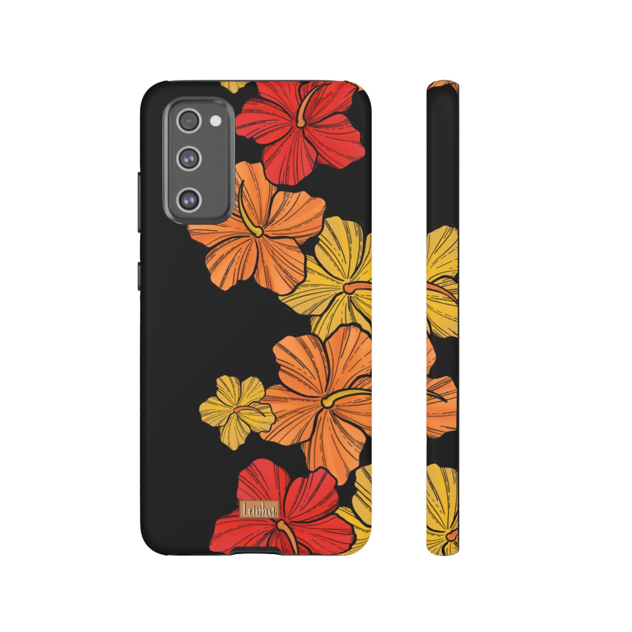 Vintage Hibiscus Pattern Samsung Galaxy Phone Case - Stylish Protective Cover for Galaxy S21/S20/S10/Note 20 - Perfect for Everyday Use, Travel & Gifting