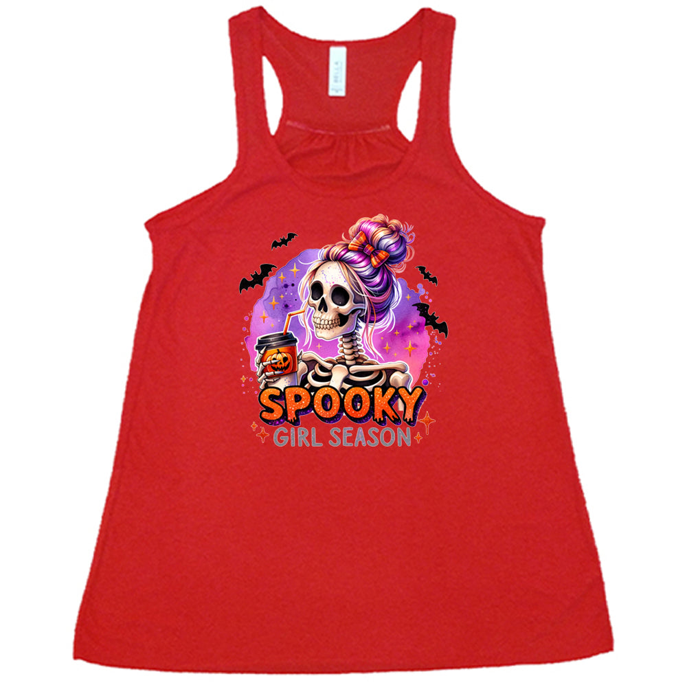 Spooky Girl Season Halloween T-Shirt - Cute & Trendy Fall Shirt for Women | Perfect for Halloween Parties, Pumpkin Patch & Autumn Outfits