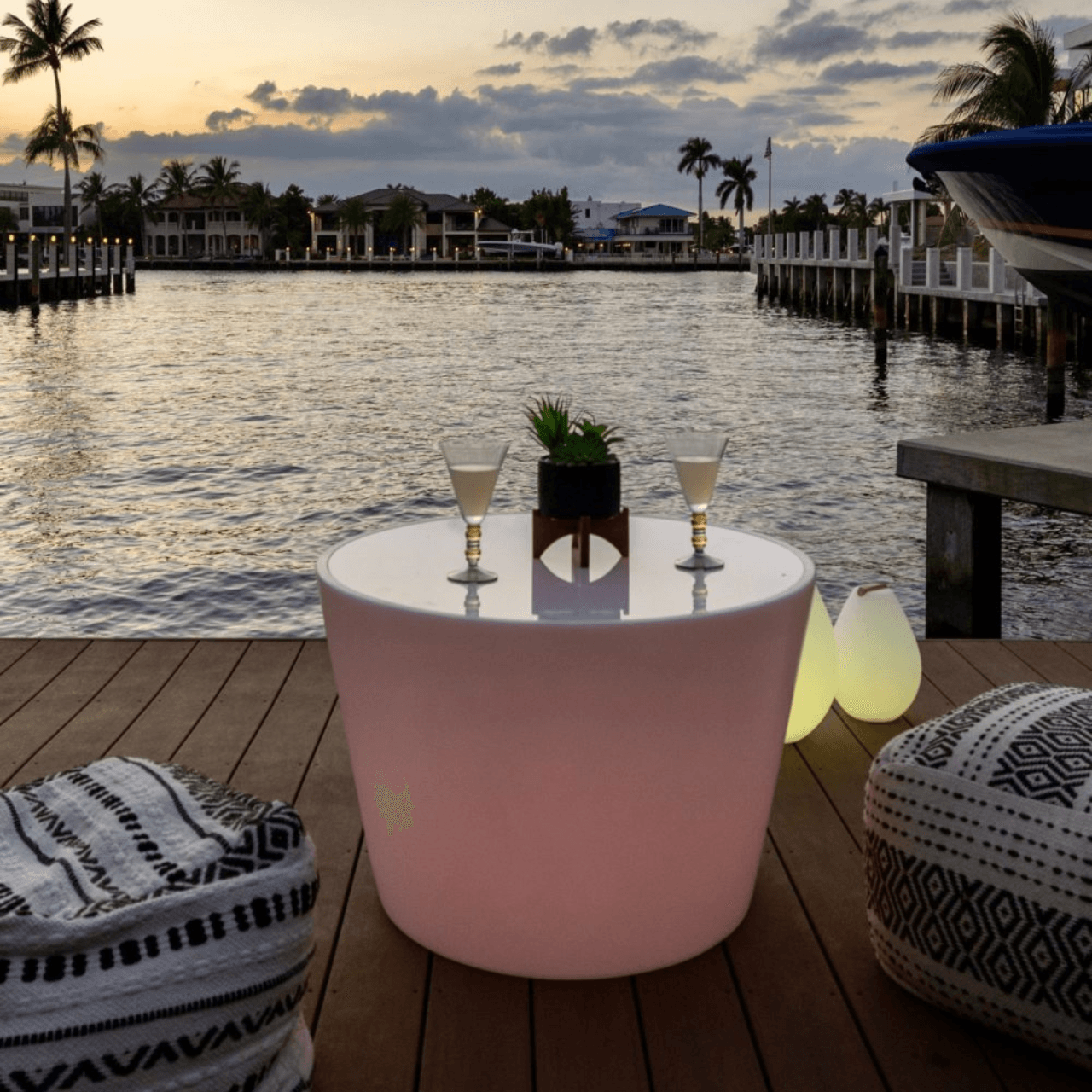Modern LED Coffee Table with Adjustable Brightness - Stylish Bass Design for Living Room, Bedroom & Office - Perfect for Relaxing, Entertaining & Home Decor