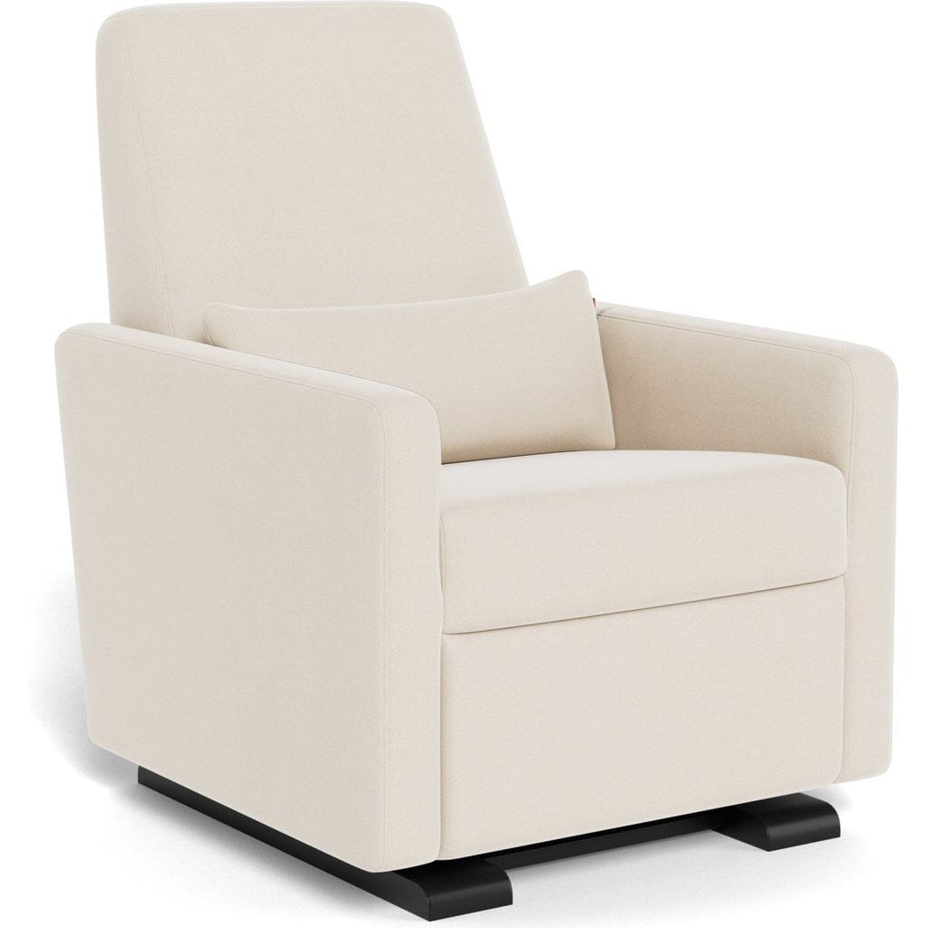 Monte Design Grano Glider Recliner Chair - Natural Fabric Upholstery, Smooth Swivel & Reclining Motion - Perfect for Nursery, Living Room & Relaxation