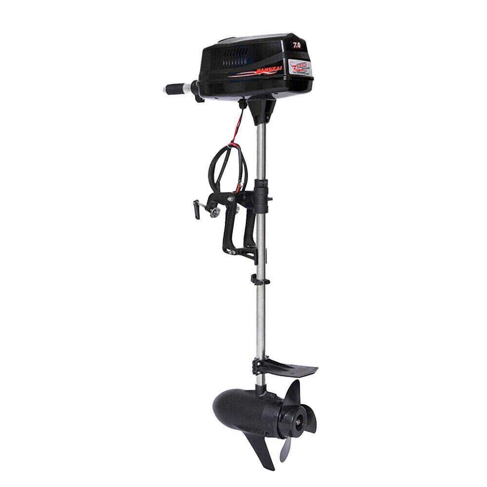 48V 7.0HP Brushless Electric Outboard Motor - Heavy Duty Boat Engine for Fishing & Trolling