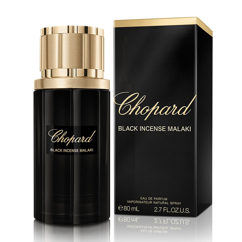 Chopard Black Incense Malaki 80ML EDP Spray for Women & Men - Luxury Unisex Perfume with Woody Amber Notes - Perfect for Evening Events, Date Nights & Special Occasions