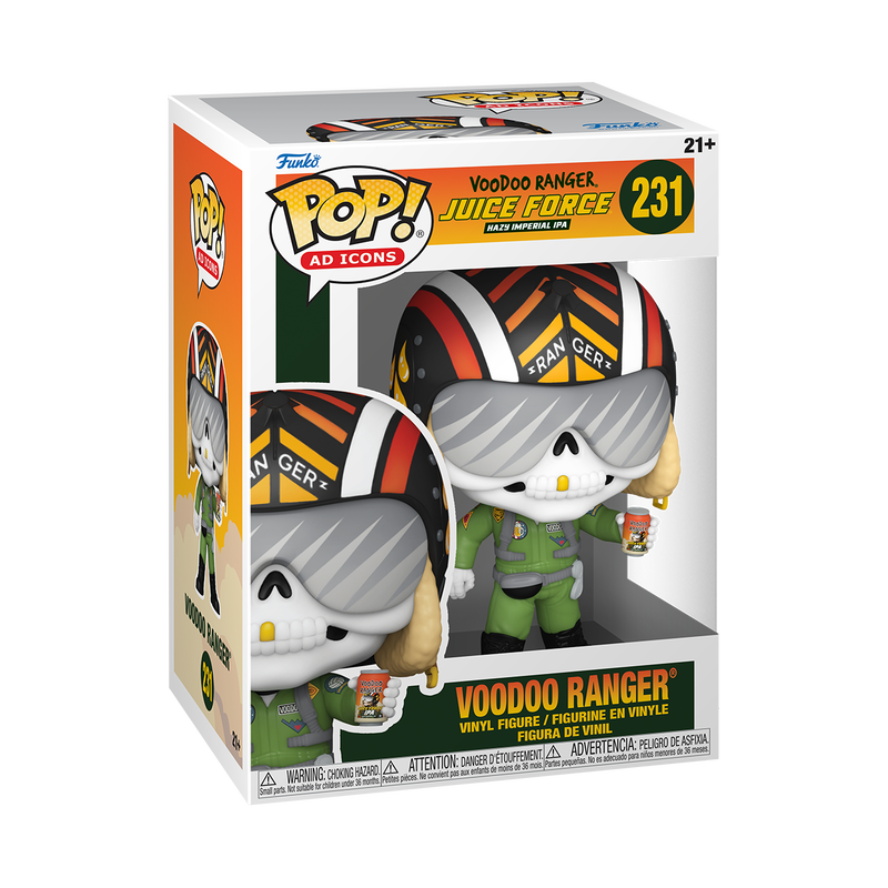 Voodoo Ranger Funko Pop Ad Icons #231 with Protector Case - Collectible Vinyl Figure for Funko Pop Fans & Beer Enthusiasts - Perfect for Display, Gifts, and Home Bar Decor