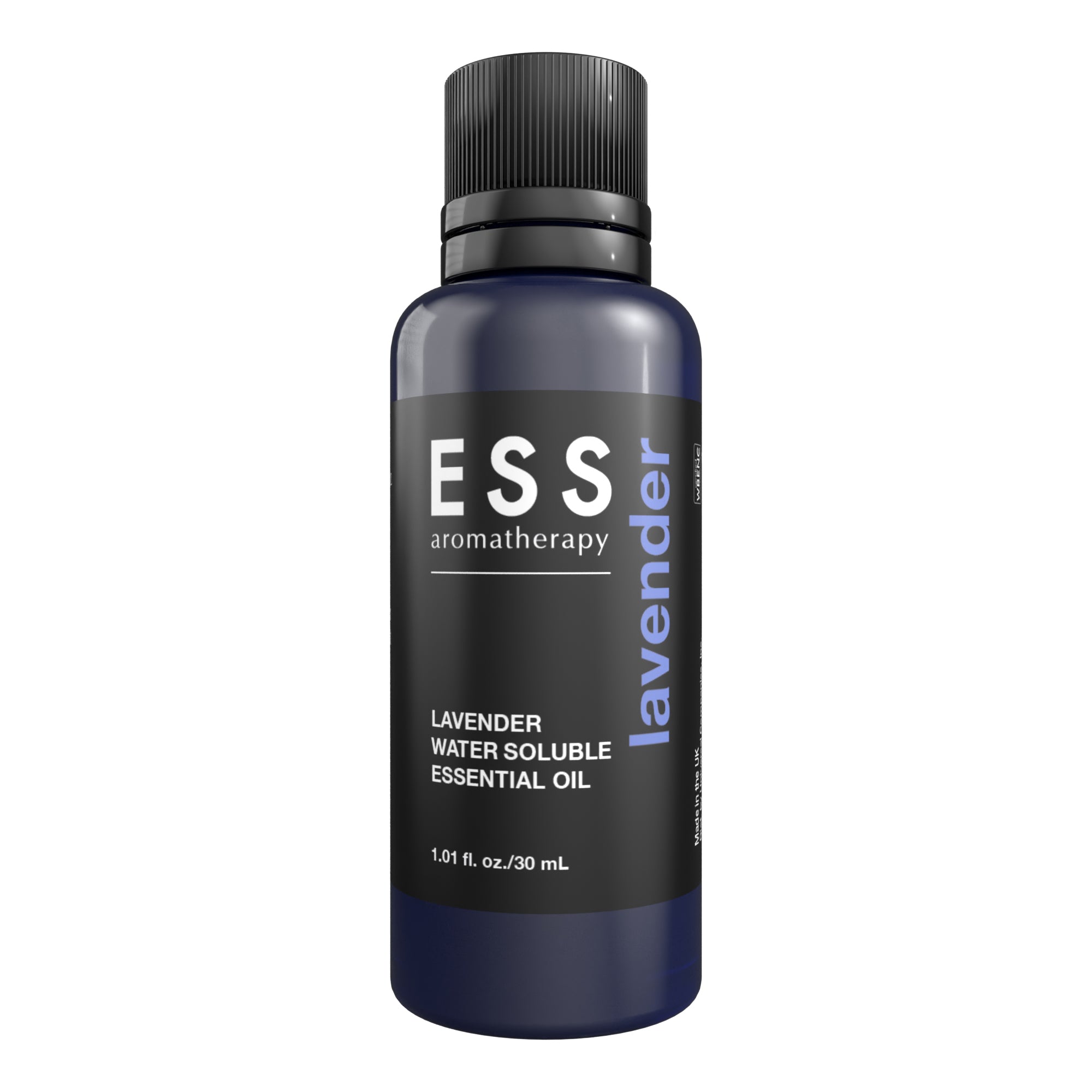 ESS Lavender Water Soluble Essential Oil 30mL - Pure Aromatherapy Oil for Diffusers, Bath & Massage - Relaxing Scent for Stress Relief & Better Sleep