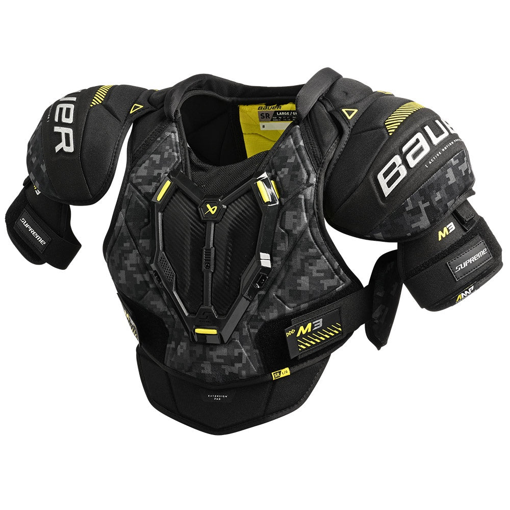 Bauer Supreme M3 Senior Ice Hockey Shoulder Pads - Protective Gear for Hockey Players - Perfect for Games, Practice & Training Sessions