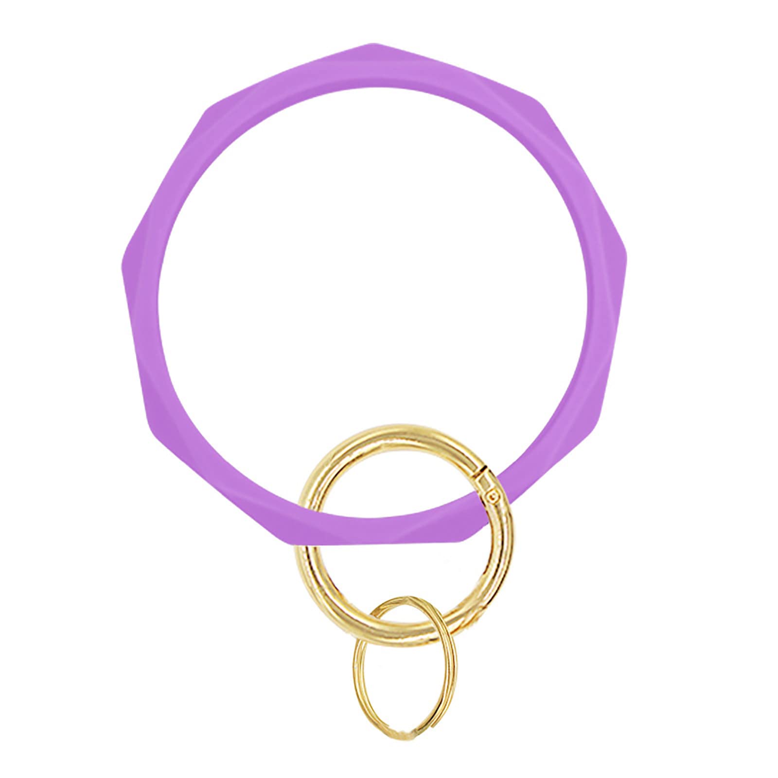 Flexible Silicone Keychain Bracelet for Men & Women - Wristband Key Holder for Daily Use