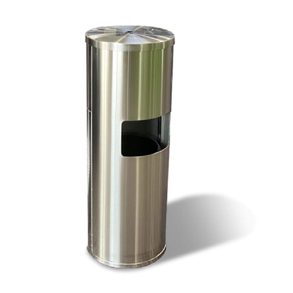 Modern Stainless Steel Trash Can with Lid - Kitchen & Bathroom Waste Bin for Home, Office, Restaurant - Odor-Proof & Durable Garbage Container for Indoor Use