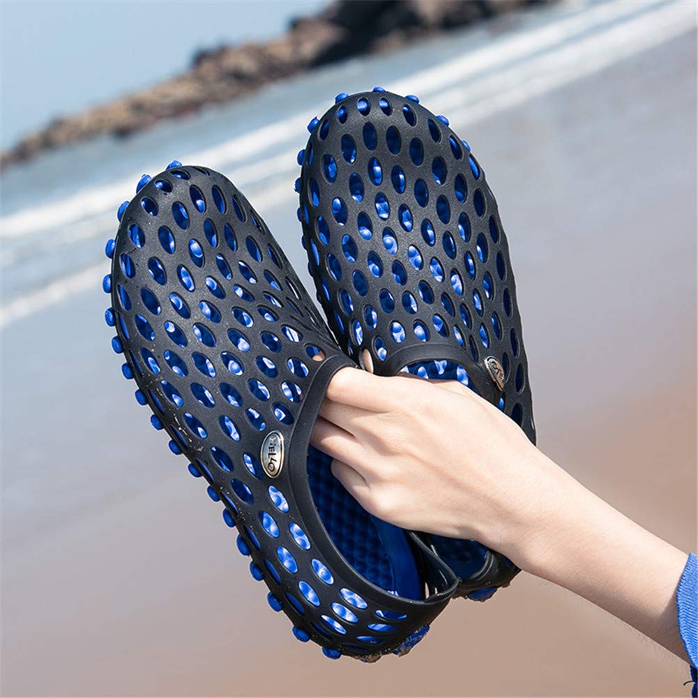 LEADER SHOW Men's Ultralight Breathable Water Shoes - Comfortable Hollow Sandals for Summer Beach, Pool & Outdoor Activities - Aqua Shoes for Swimming, Walking & Travel