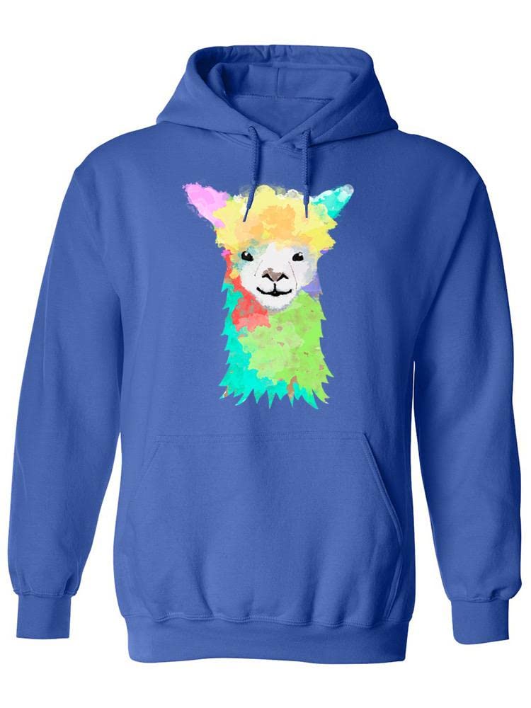 Smartprints Watercolor Llama Hoodie for Women - Soft Fleece Pullover with Cute Animal Print | Perfect for Casual Wear, Outdoor Activities & Cozy Loungewear