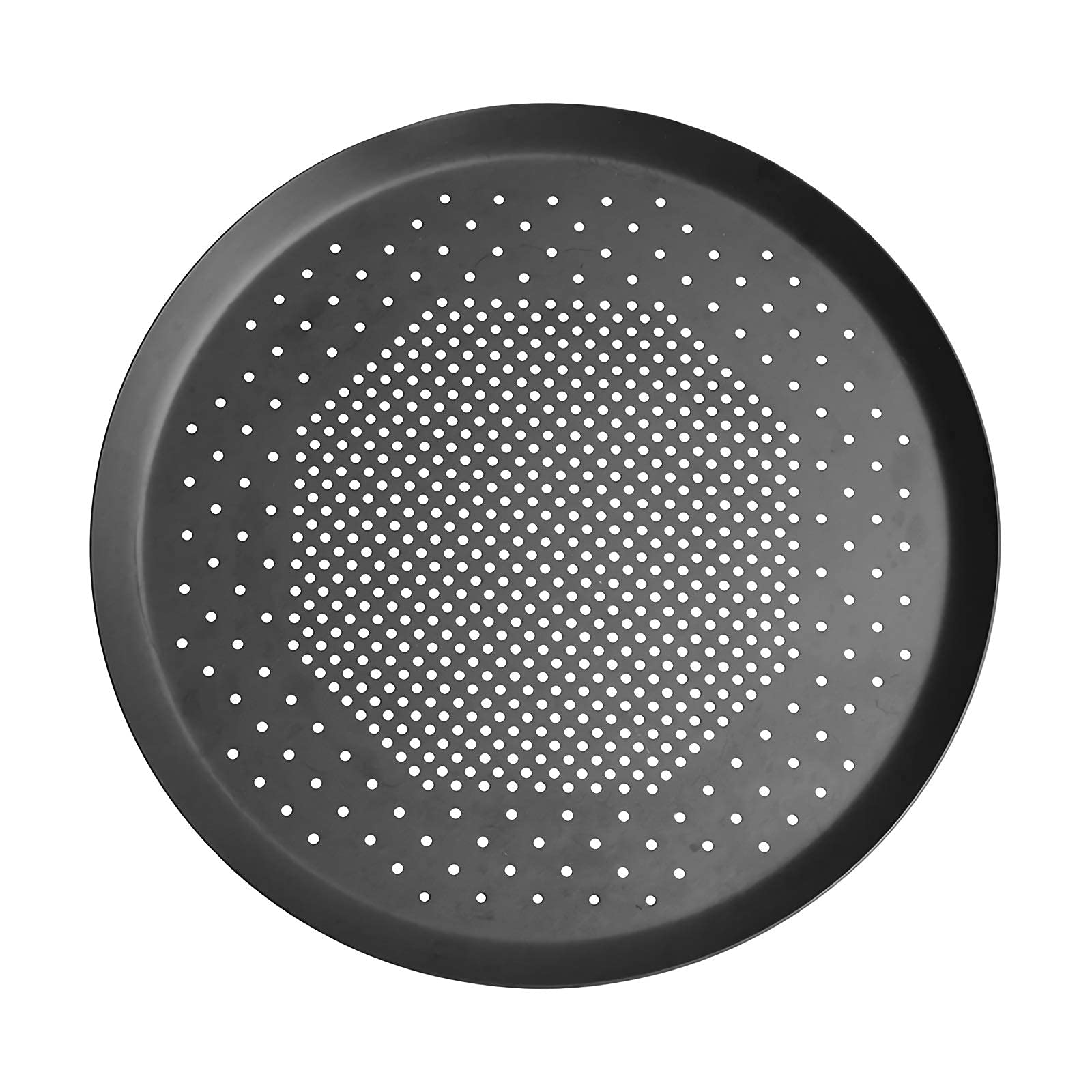 Non-Stick Perforated Pizza Crisper Pan - 8 Inch Pizza Baking Tray with Holes for Crispy Crust - Perfect for Home, Restaurant & Hotel Use - Ideal for Baking, Reheating & Serving Pizza