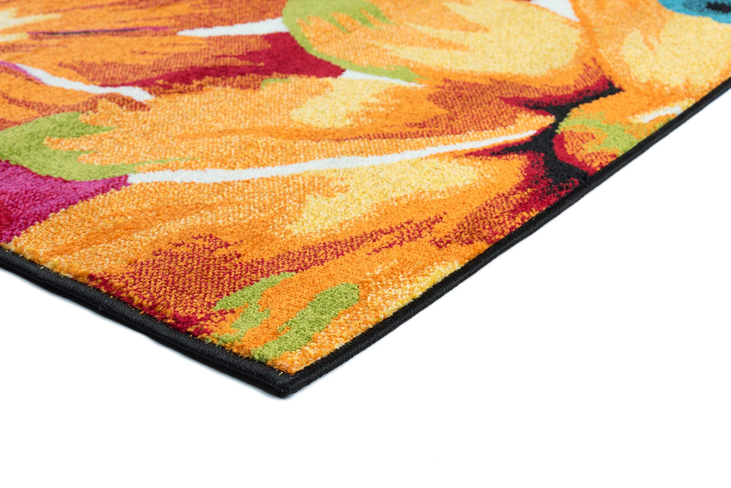 Modern 4x6 Area Rug - Soft Indoor Carpet for Living Room, Bedroom, Dining Room & Entryway - Contemporary Non-Slip Floor Mat - Perfect for Home Decor, Apartment & Office Use - Alfombras Modernas para Sala